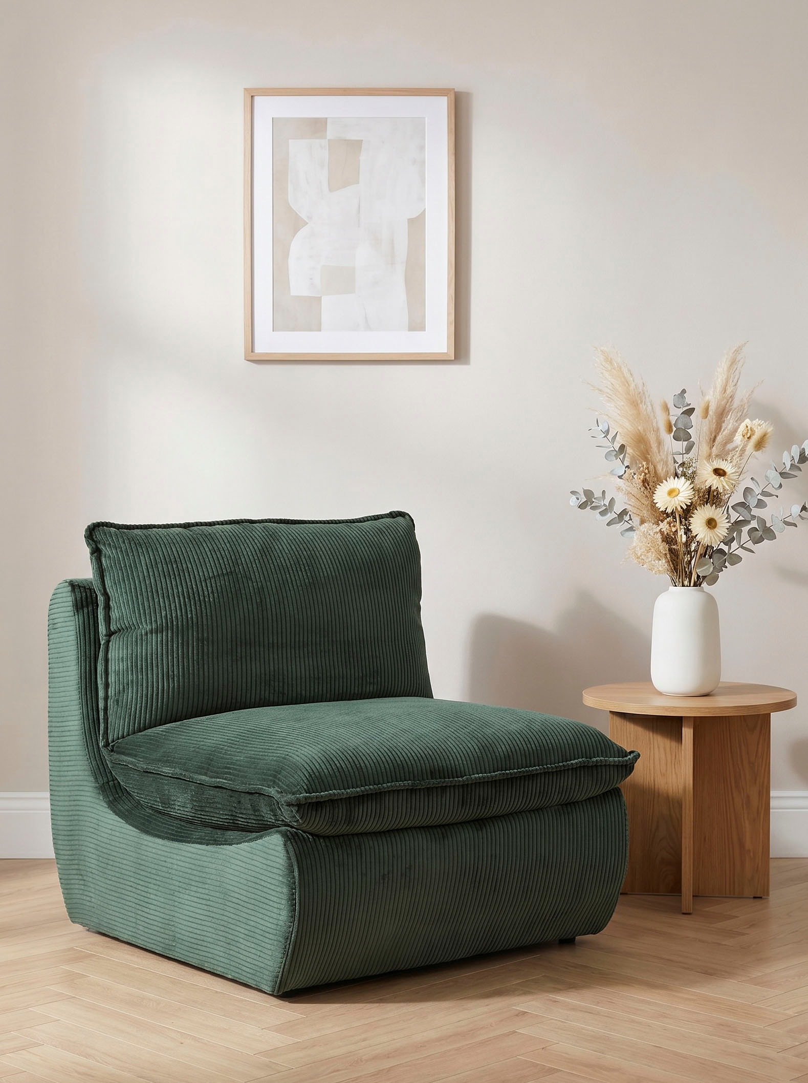 HELA Loungesessel »RHODOS« 1 Stk. tlg. Sessel;gepolstert;aufgesetztes Kissen;Microfaser;Breitcord