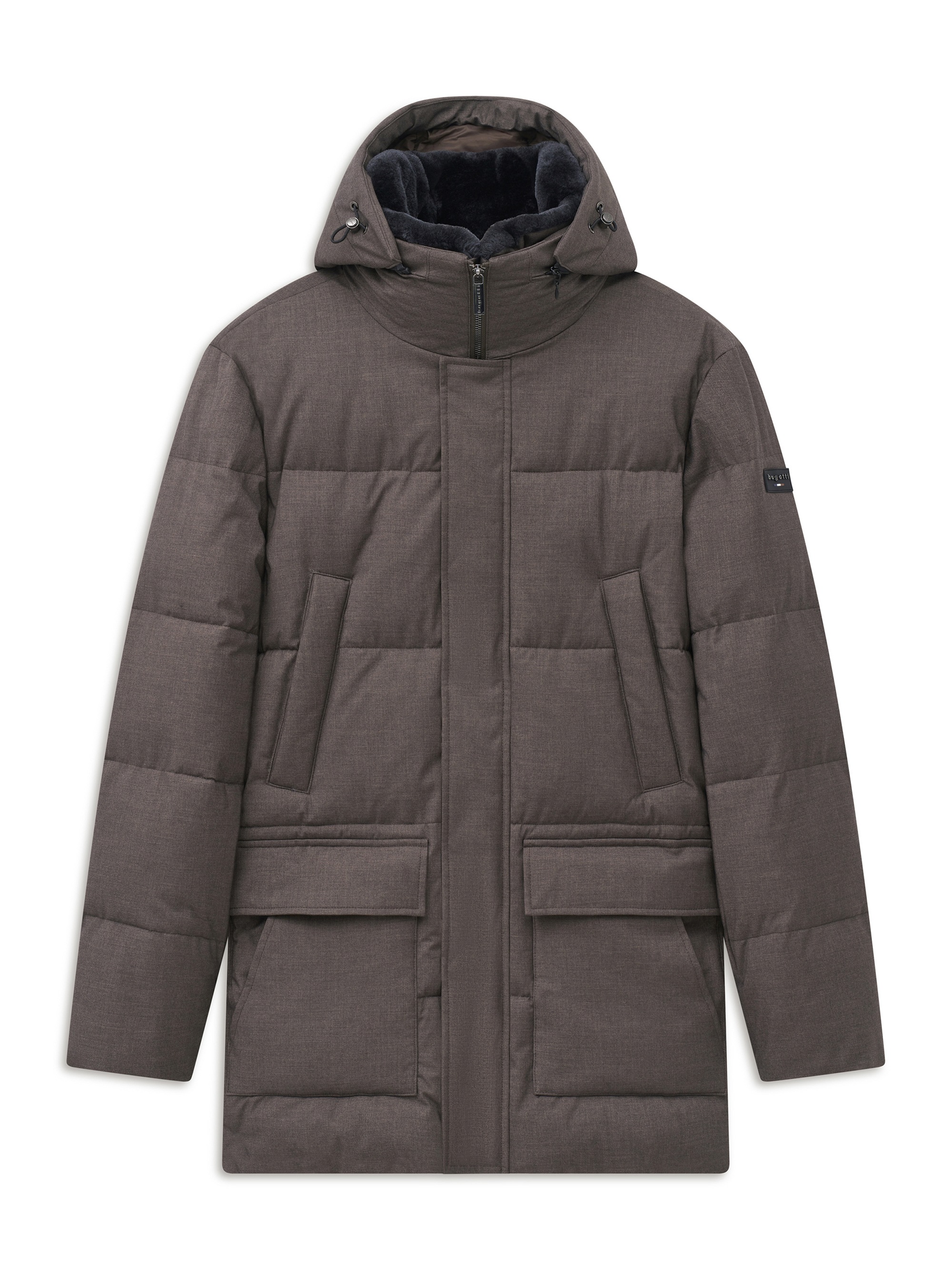 bugatti Parka »Regular Fit« mit Kapuze Regular Fit Membran Steppoptik Kapuze