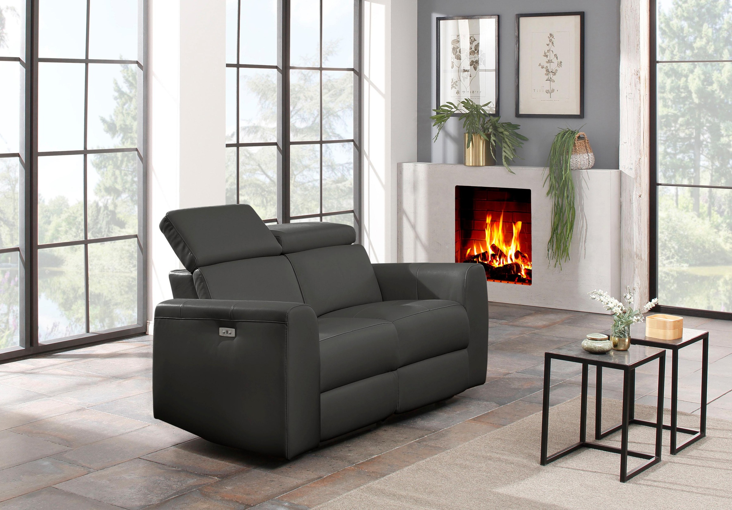 Home affaire 2-Sitzer »Sentrano« 152 cm, man. o. elektr. Relaxfunktion und USB/Kopfverstellung