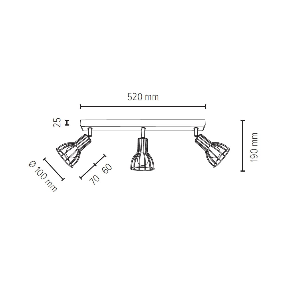 SPOT Light Deckenleuchte »MEGAN WOOD«, 3 flammig, Leuchtmittel E14 | ohne Leuchtmittel, Naturprodukt aus Eicheholz massiv, FSC®-zertifiziert