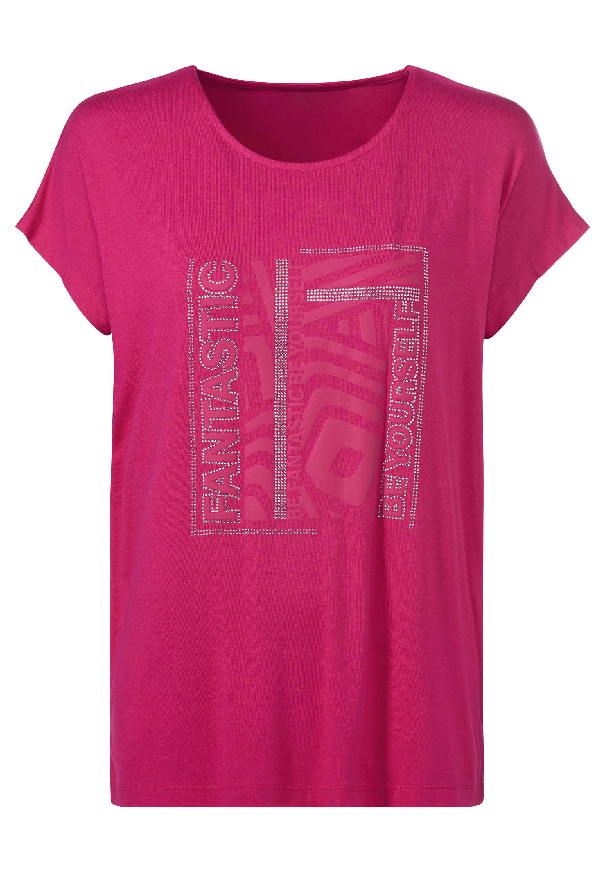 heine T-Shirt »Shirt Rundhalsshirt mit Glitzersteinchen«