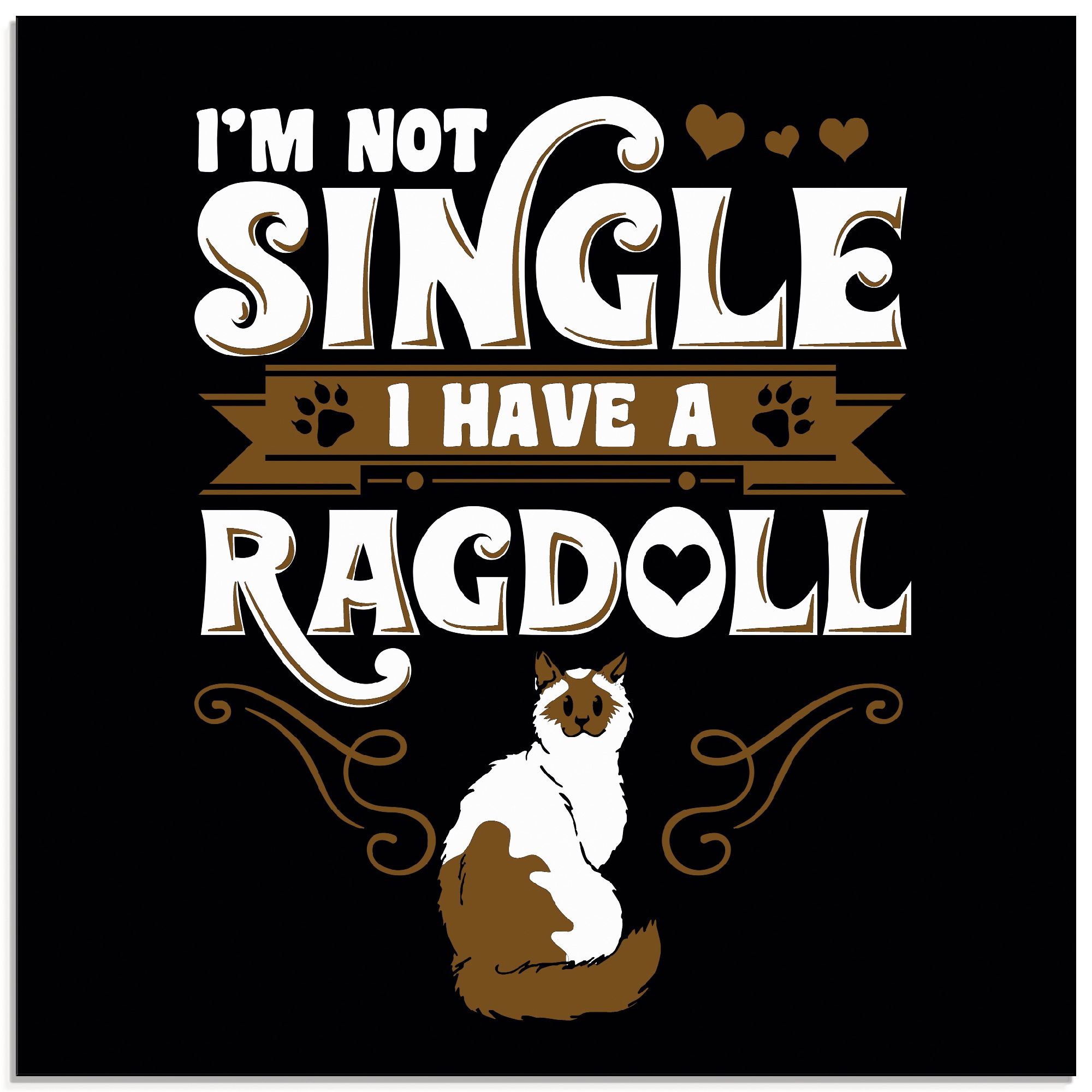 Artland Glasbild »Ich bin kein Single«, Humor, (1 St.)