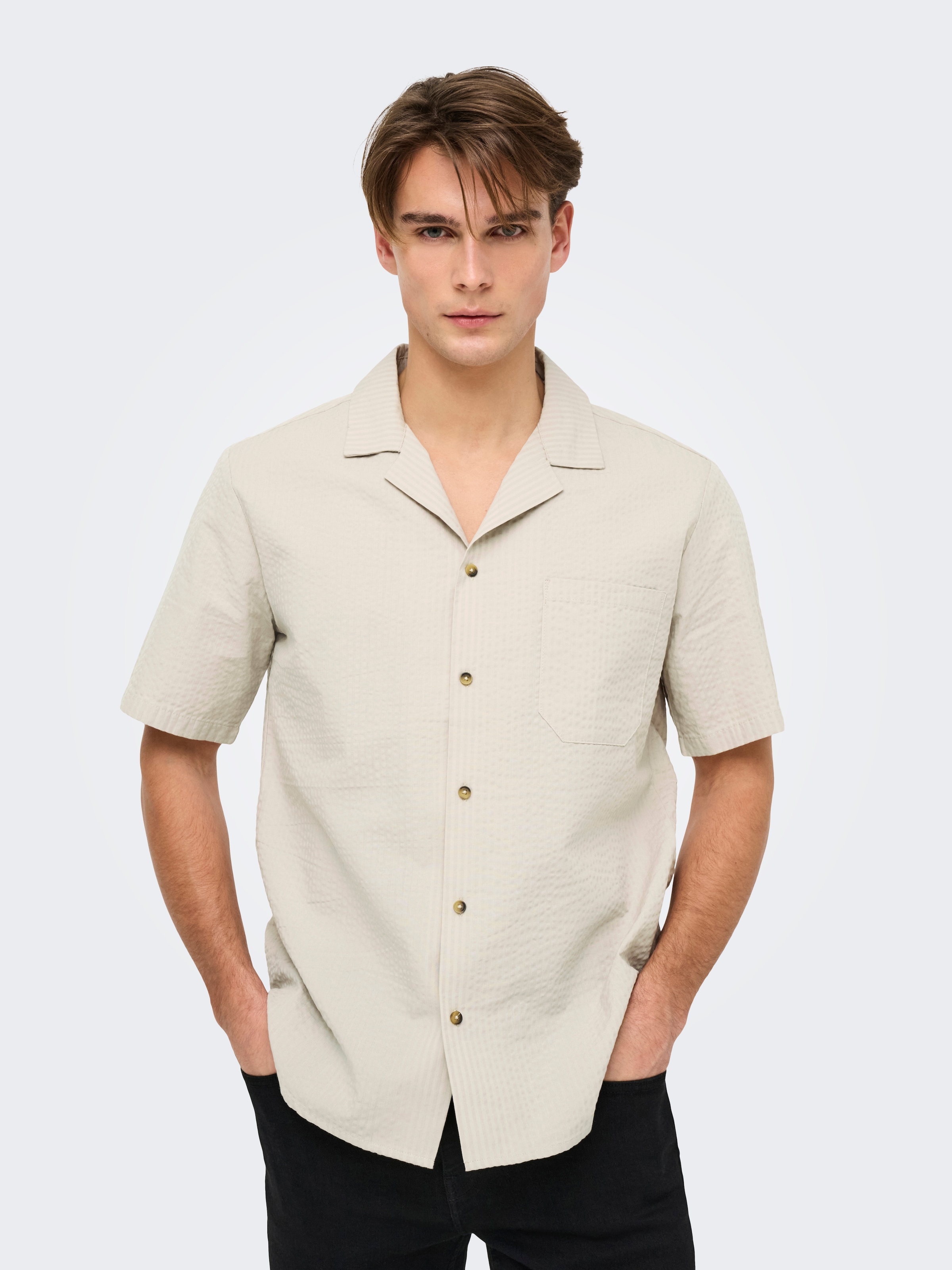 ONLY & SONS Kurzarmhemd »ONSEYE RESORT SEERS 0009 SHIRT NOOS«