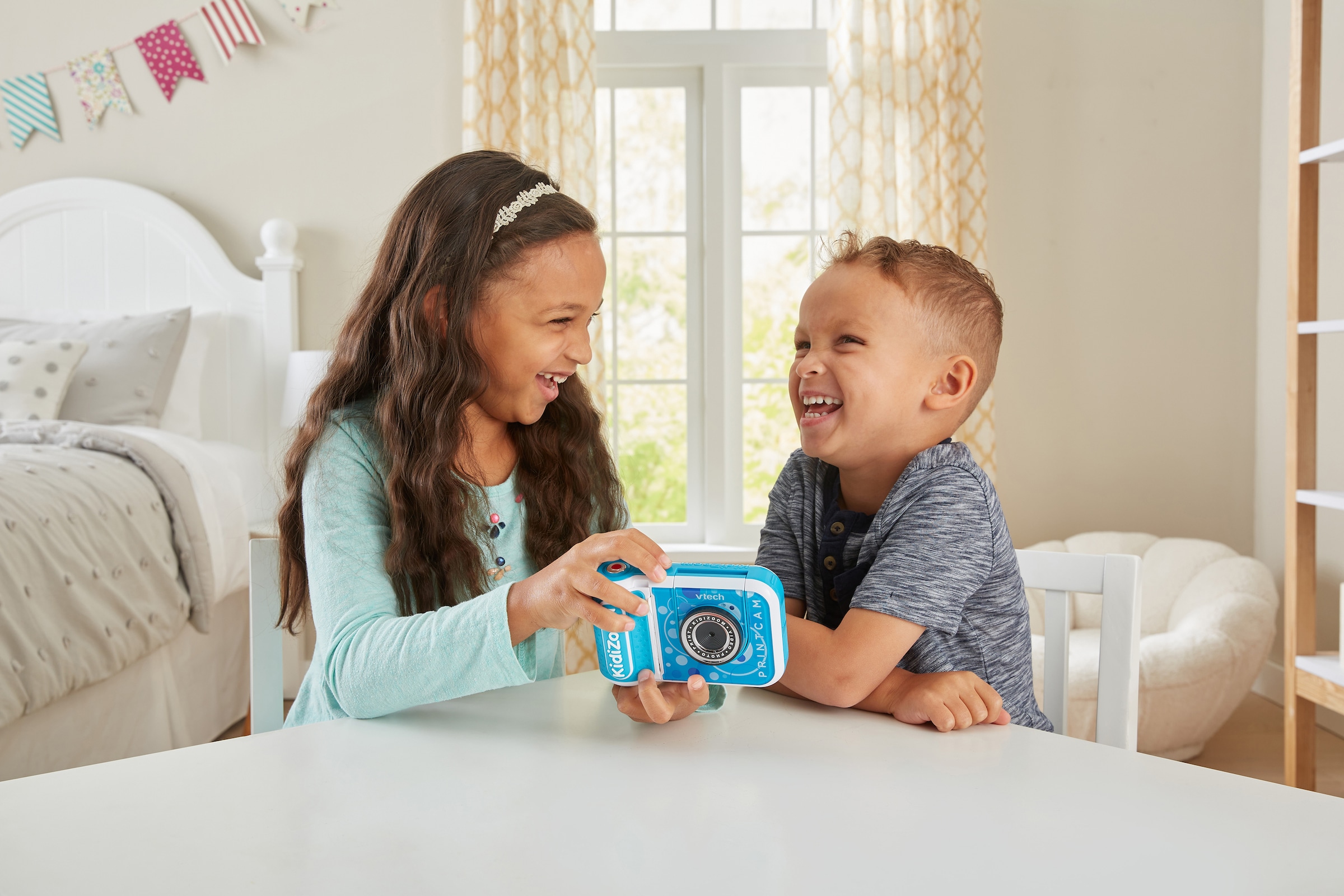 Vtech® Kinderkamera »KidiZoom Print Cam, blau«, 5 MP, mit eingebautem Thermodrucker