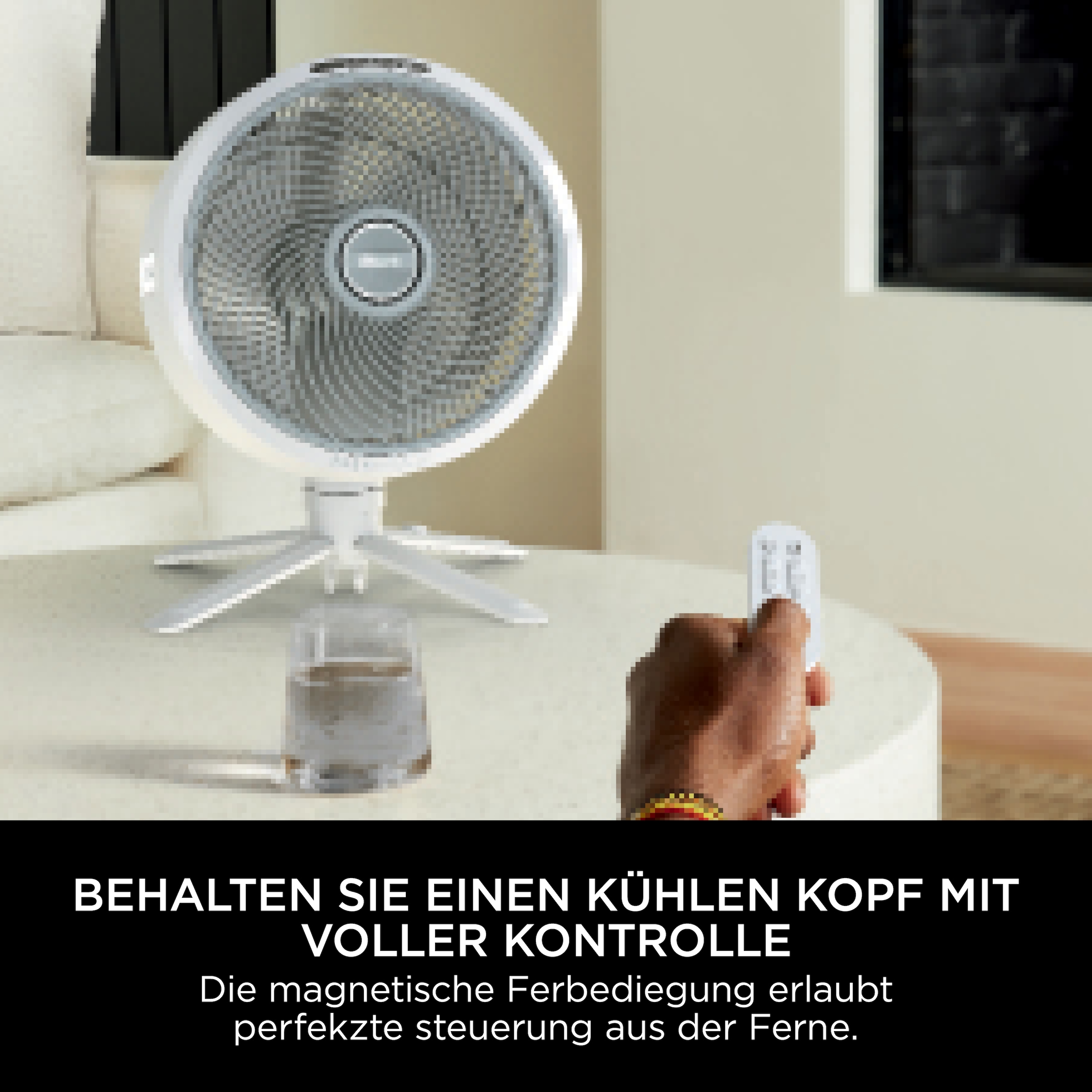 Shark Akku-Standventilator »FlexBreeze FA220EU«, 28,7 cm Durchmesser, Flüsterleiser Ventilator kabelllos & kabelgebunden einsetzbar