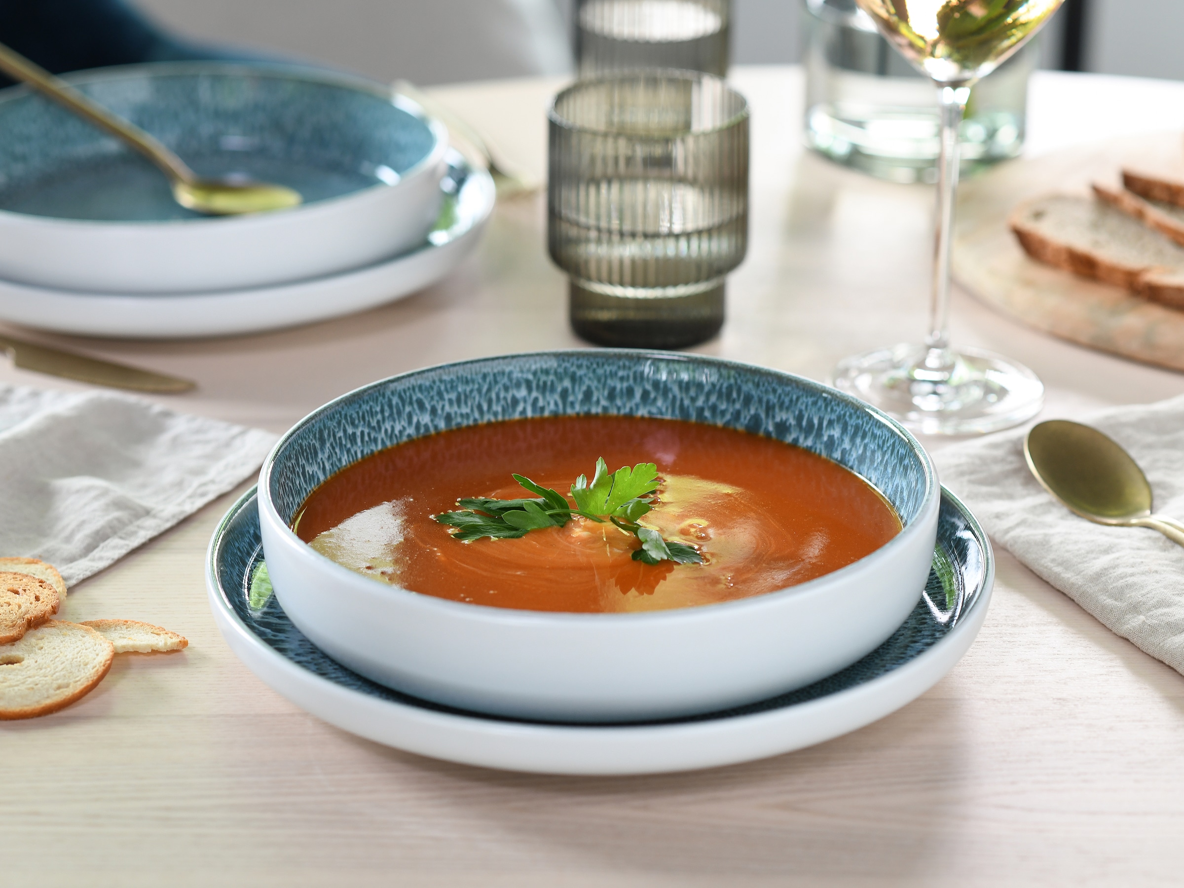 my home Tafelservice »modernes Geschirr-Set, Service Nydala« hohe Haltbarkeit, spülmaschinen- & mikrowellengeeignet, Reaktivglasur