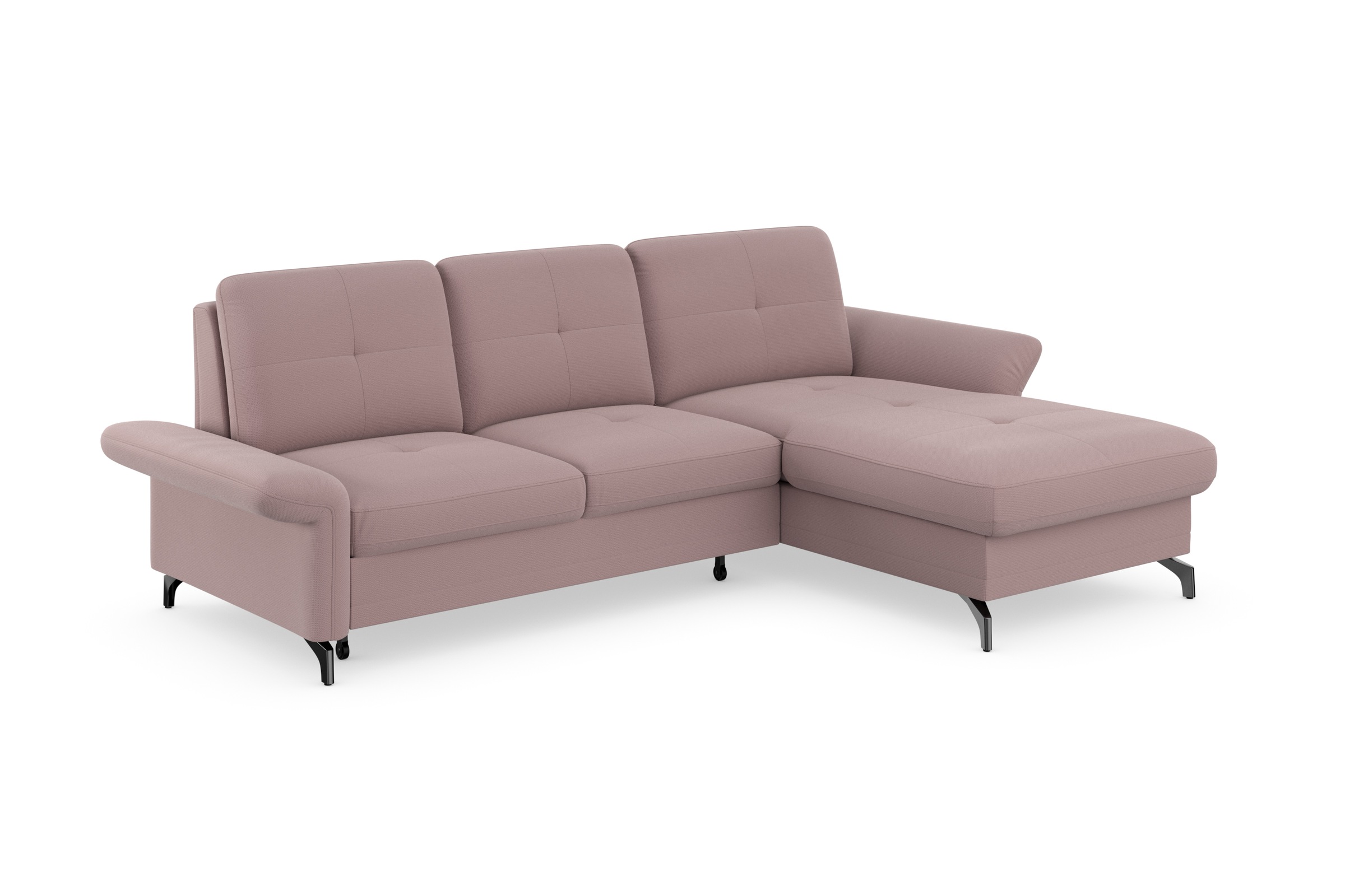 Places of Style Ecksofa »Calando L-Form«, wahlweise mit Bettfunktion, Bettkasten und Armteilfunktion