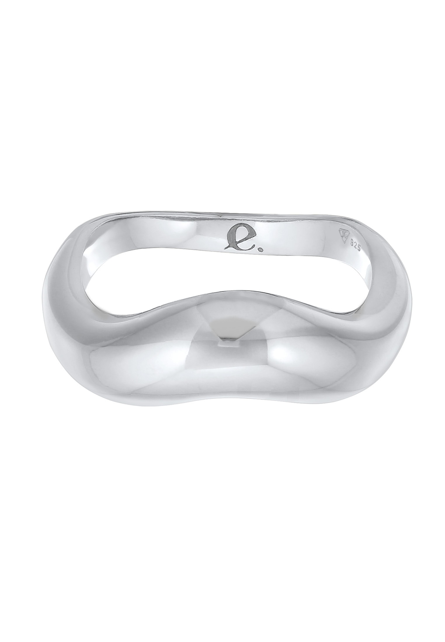 Elli Premium Silberring »Ring Organic Wellen Trend 925 Silber«