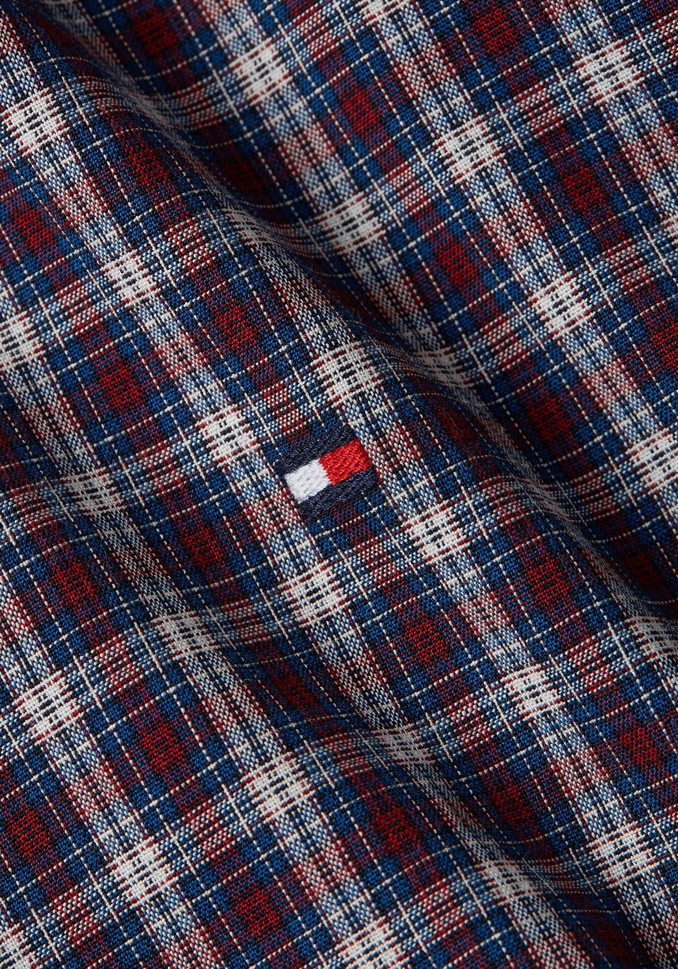 Tommy Hilfiger Karohemd »NAT. SOFT FLEX MINI TARTAN RF«
