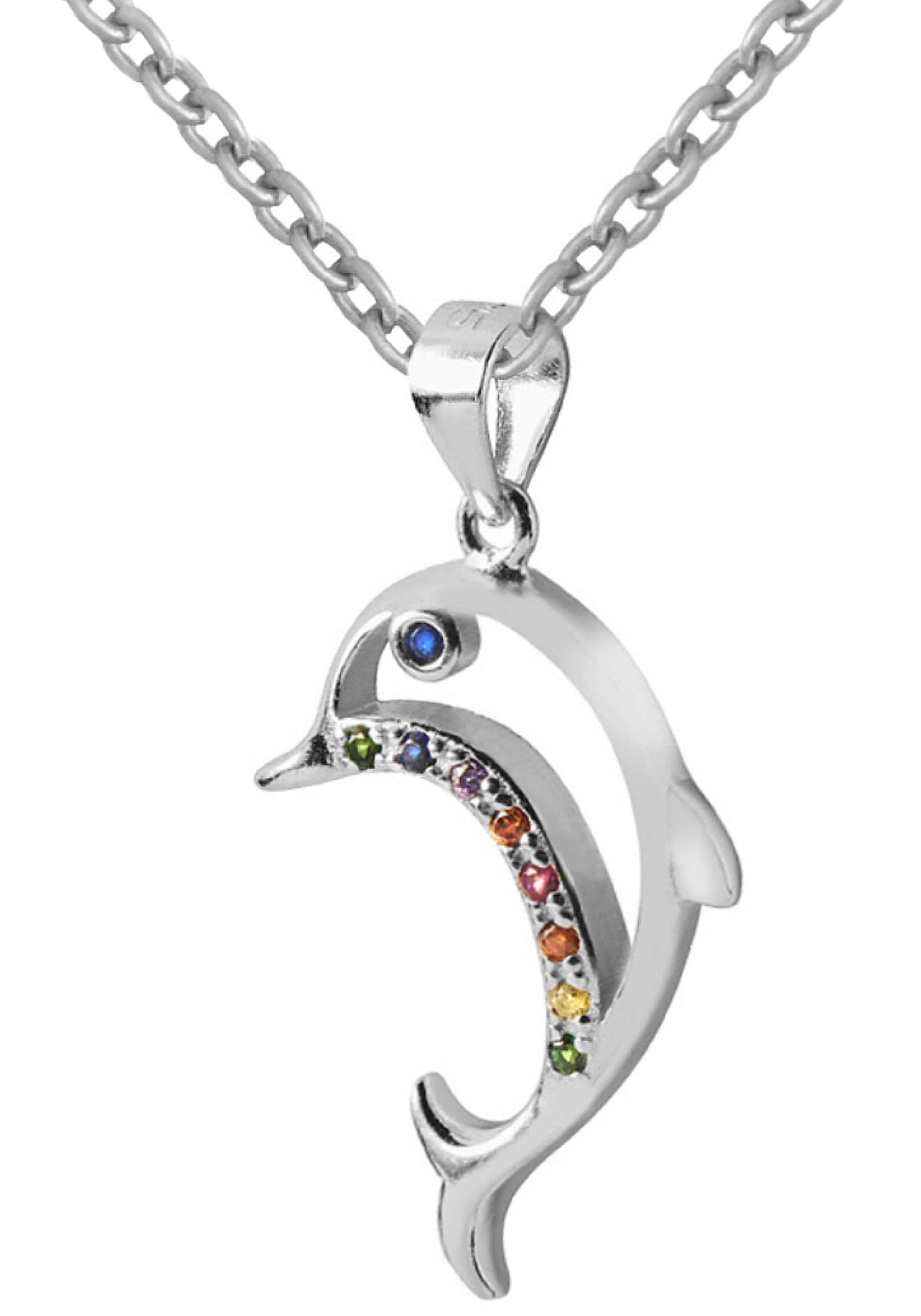 Firetti Kette mit Anhänger »Schmuck Geschenk Silber 925 Halsschmuck  Halskette Ankerkette Delfin«, zu Kleid, Shirt, Jeans, Sneaker! Anlass  Geburtstag Weihnachten kaufen bei OTTO