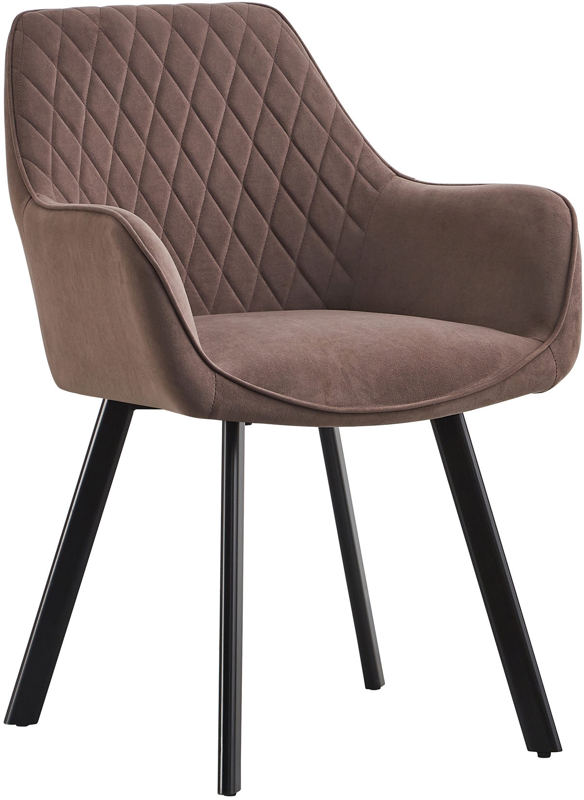 SalesFever Essgruppe »Designstarke Essgruppe«, (Set, 5 tlg.), 5-teiliges Set: raue Balken-Tischplatte, Rautenstepp-Rücken