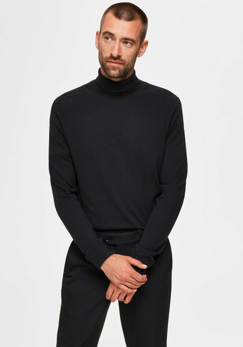 SELECTED HOMME Rollkragenpullover »SLHBERG ROLL NECK NOOS«