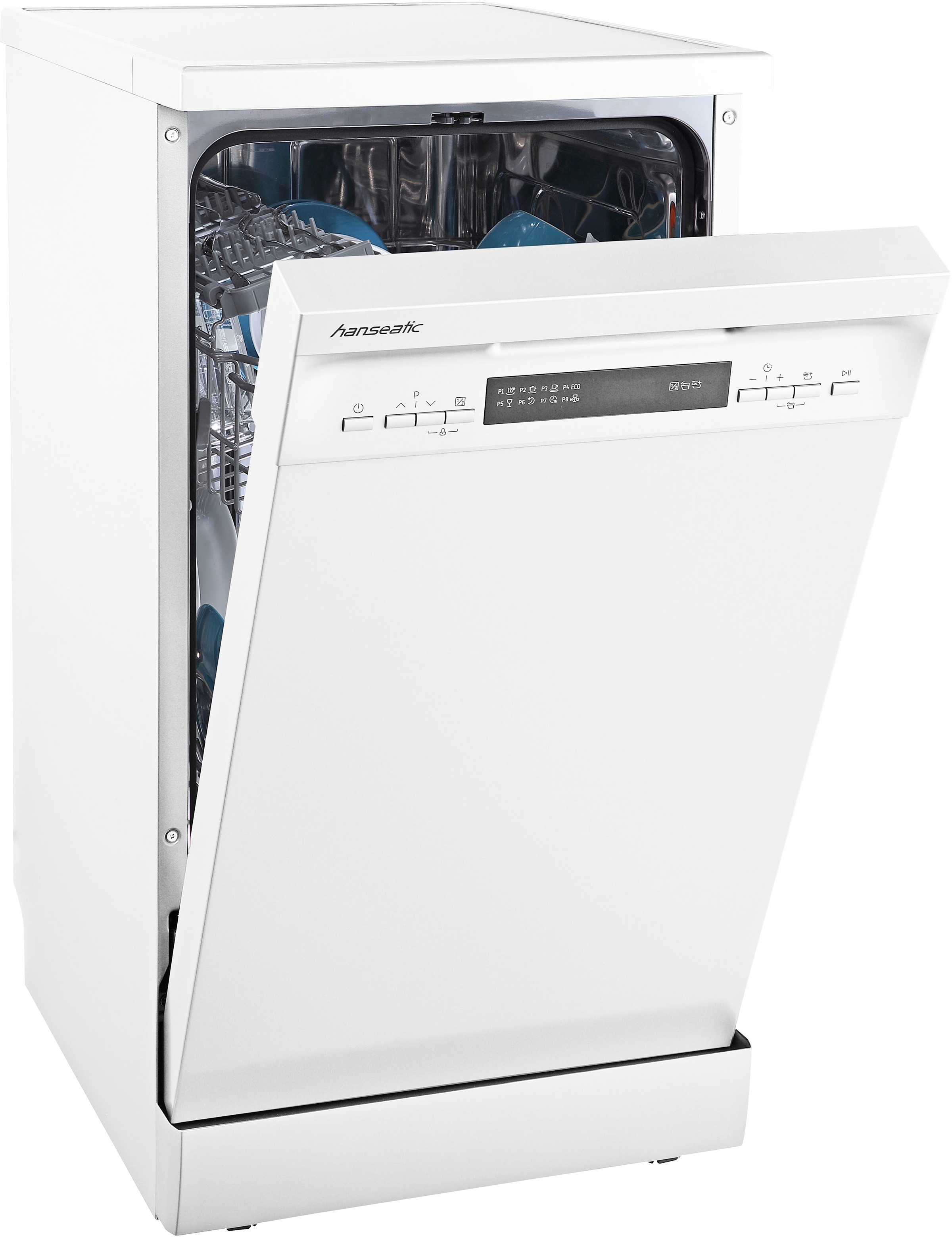 Hanseatic Standgeschirrspüler »HG4585D107636QW« 10 Maßgedecke in weiß