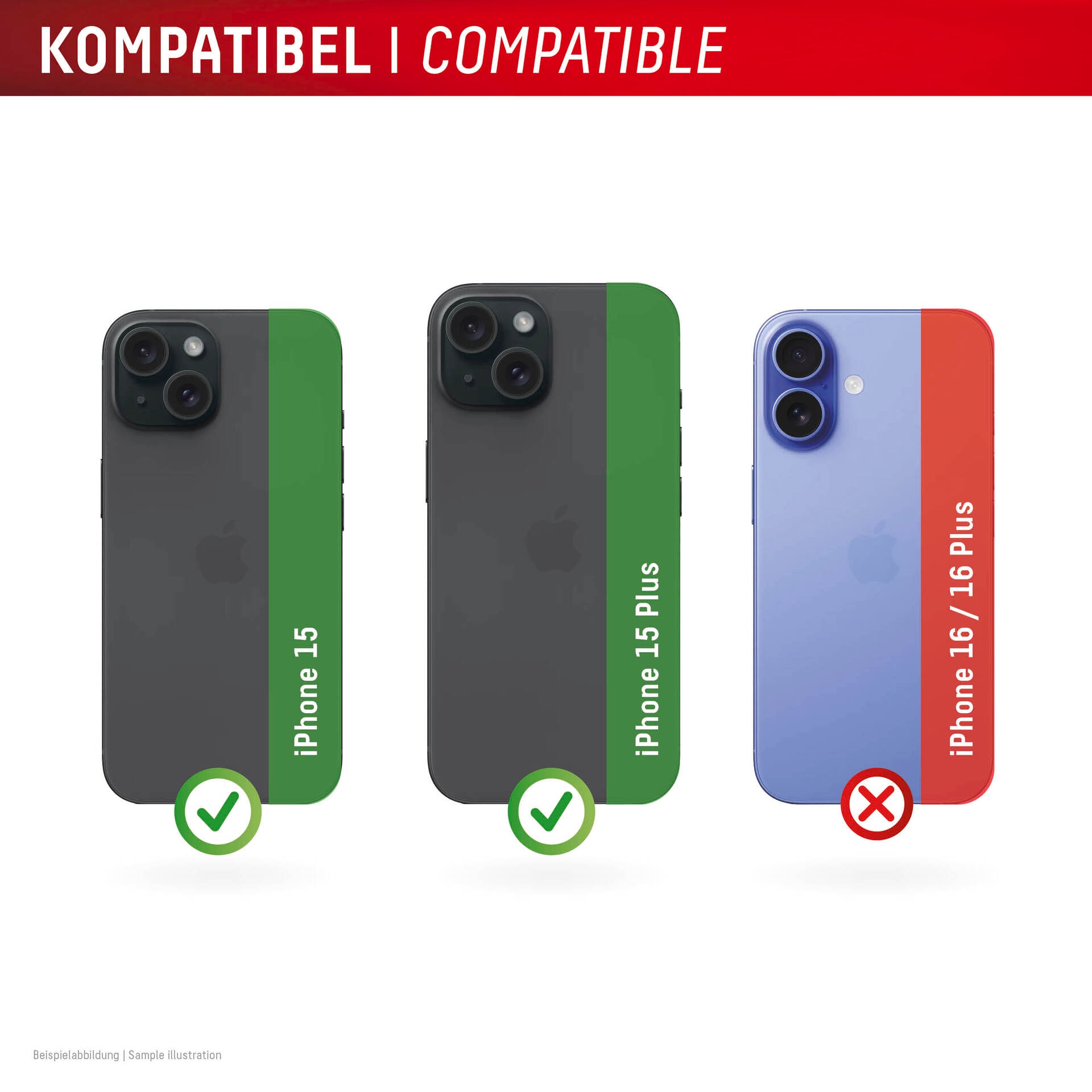 Displex Kameraschutzglas »Camera Lens Glass All-In-One Protector Full Cover«, für Apple iPhone 15-Apple iPhone 15 Plus, (Packung, 2x All-In-One Glas), Objektivschutz, Kameraschutz, kratz- & stoßfest