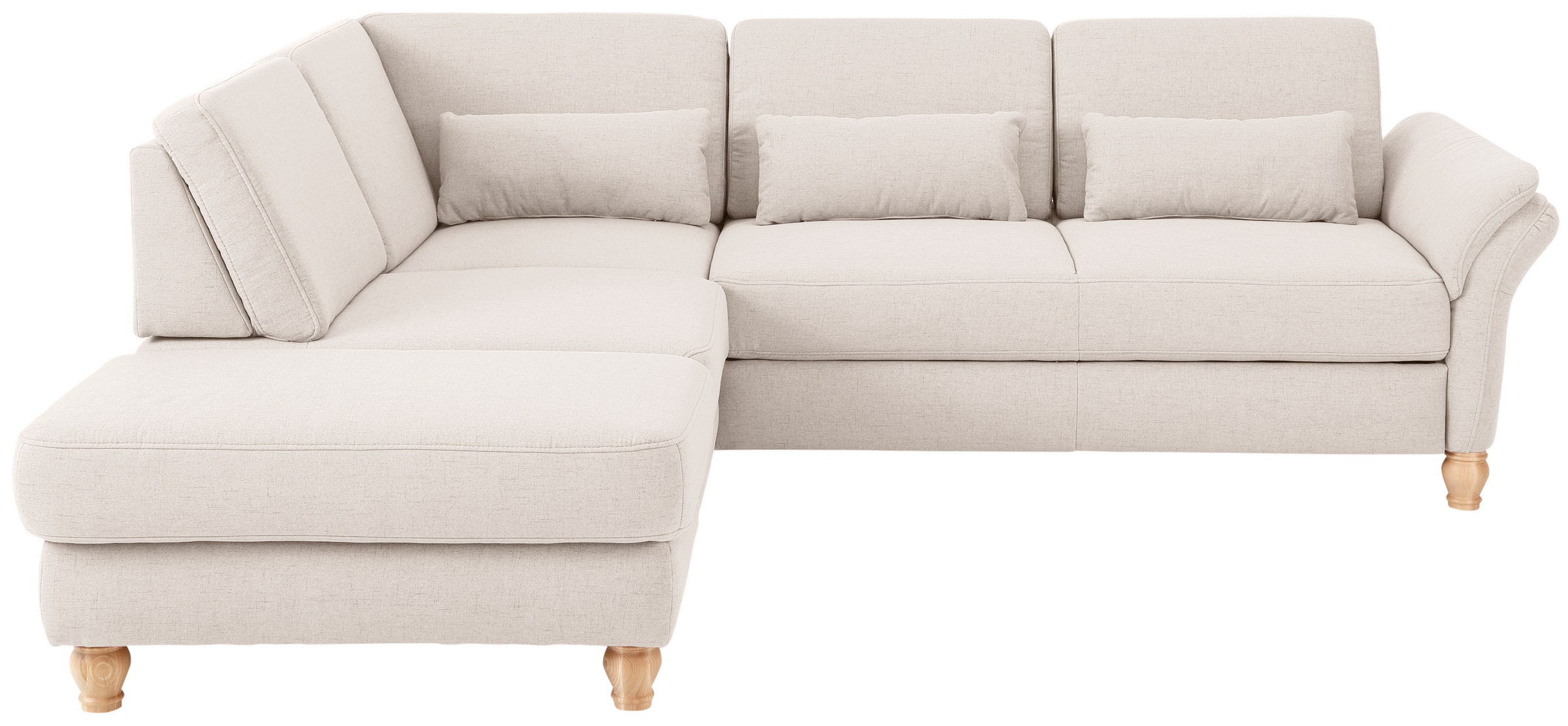 Home affaire Ecksofa »Palace L-Form«, incl. Sitztiefenverstellung, wahlweise mit Bettfunktion und Stauraum