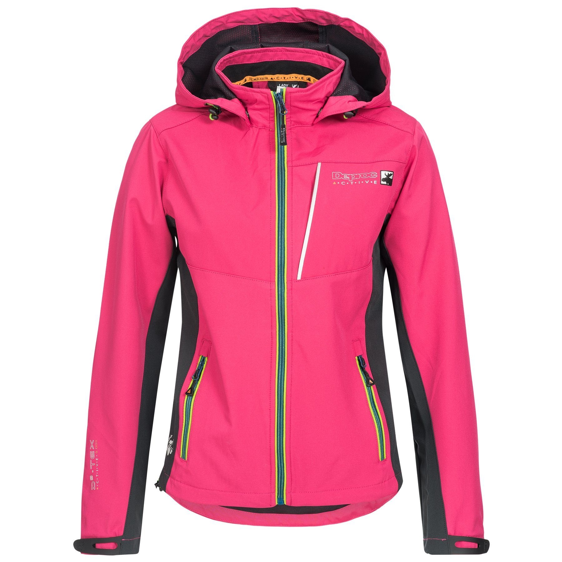Deproc Active Damen Softshelljacke »NUNAVUT WOMEN« auch in Großen Größen erhältlich in rosa, Größe 44L