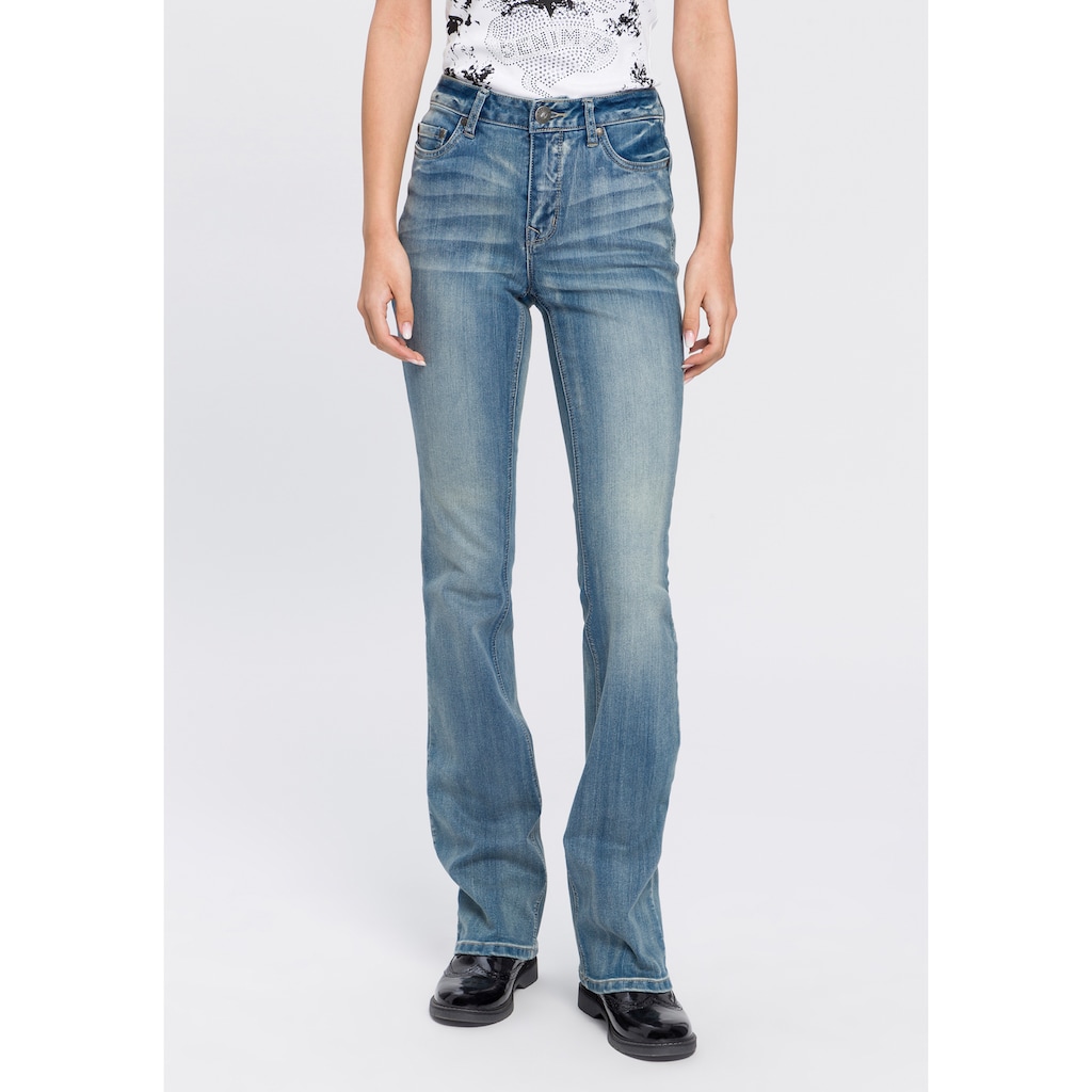 Arizona Bootcut-Jeans »Baby Bootcut«, High Waist