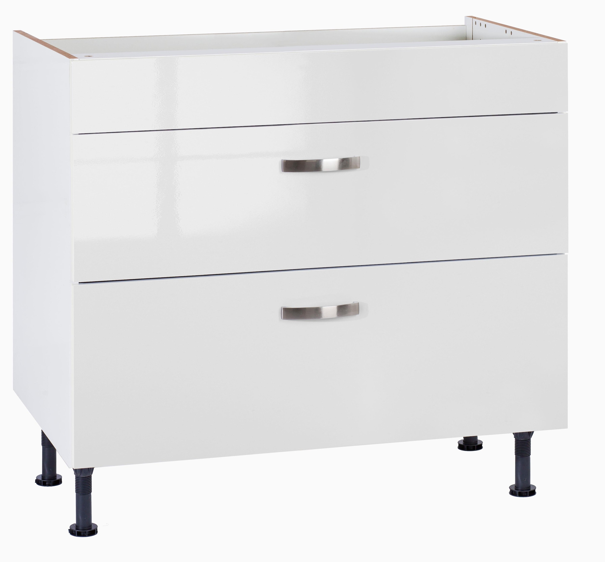 KOCHSTATION Kochfeldumbauschrank »KS-Cara«, Breite 90 cm, mit Vollauszügen und Soft-Close-Funktion