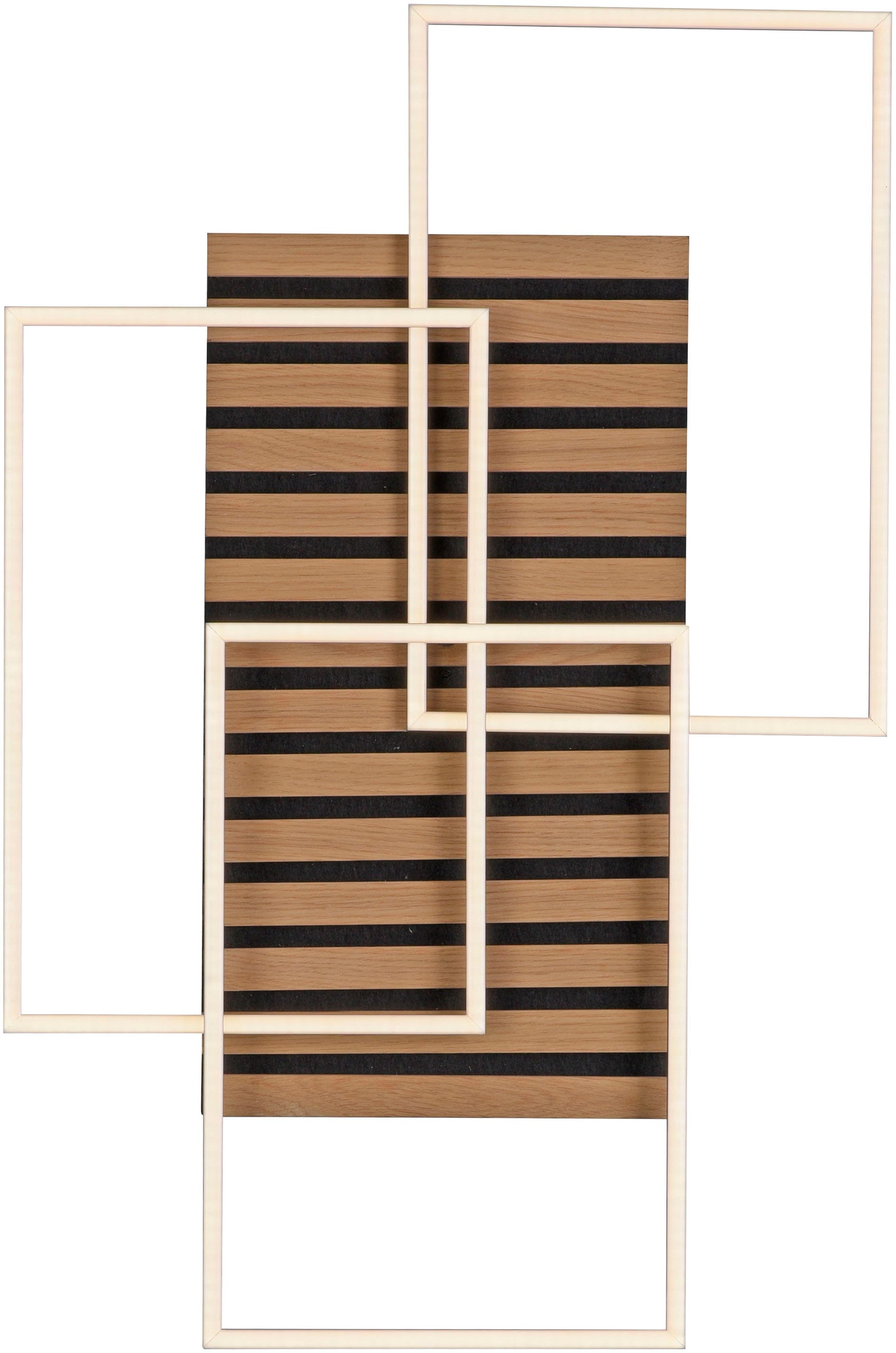 andas Deckenleuchte »Unnestad Akustikpaneele«, 1 flammig, Leuchtmittel LED-Board | LED fest integriert, Frame schwenkbar, Holz, Akustik, Paneele