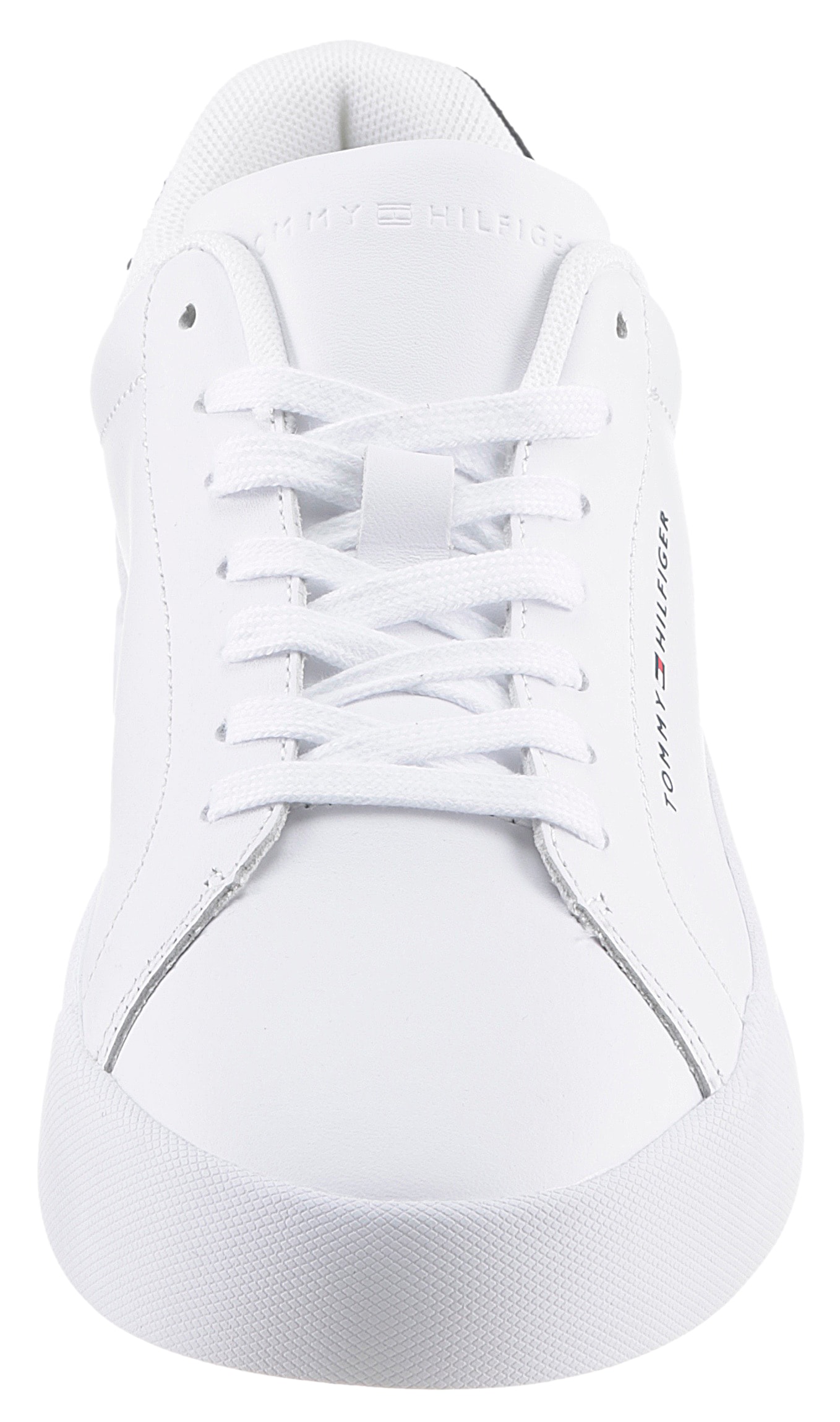 Tommy Hilfiger Sneaker »TH COURT LEATHER«, mit seitlichem Logoschriftzug, Freizeitschuh, Halbschuh, Schnürschuh