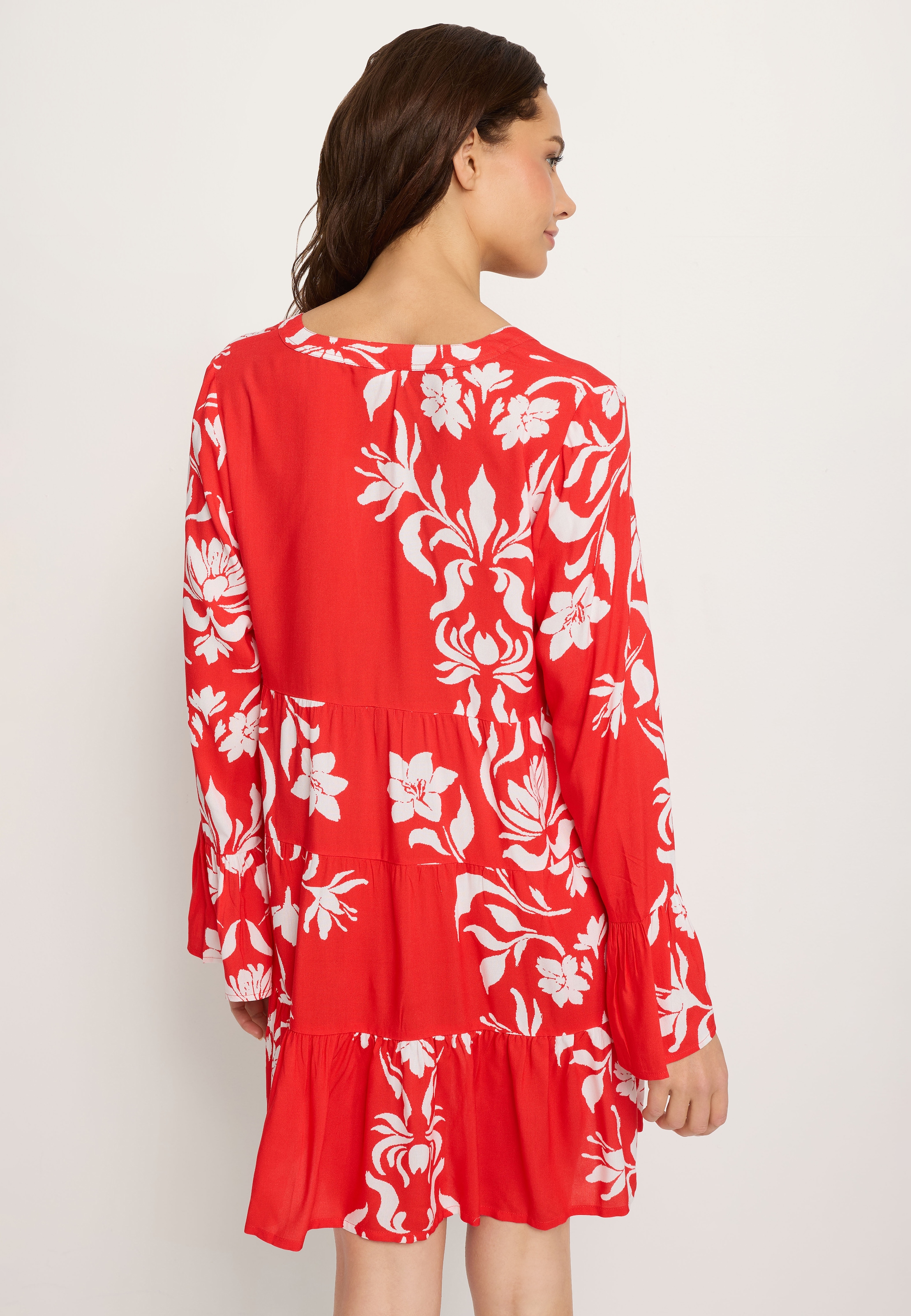 LASCANA Strandkleid mit Alloverdruck, Tunika, Blusenkleid, Strandmode