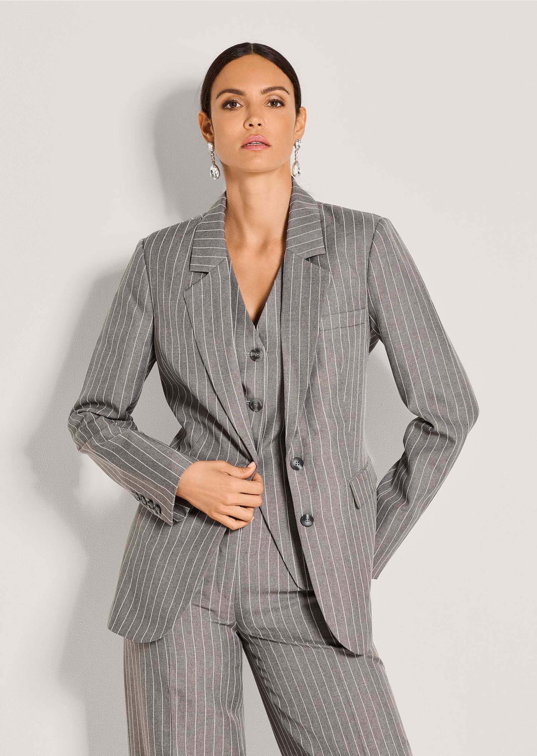 MADELEINE Jackenblazer »Blazer Longblazer mit Nadelstreifen«