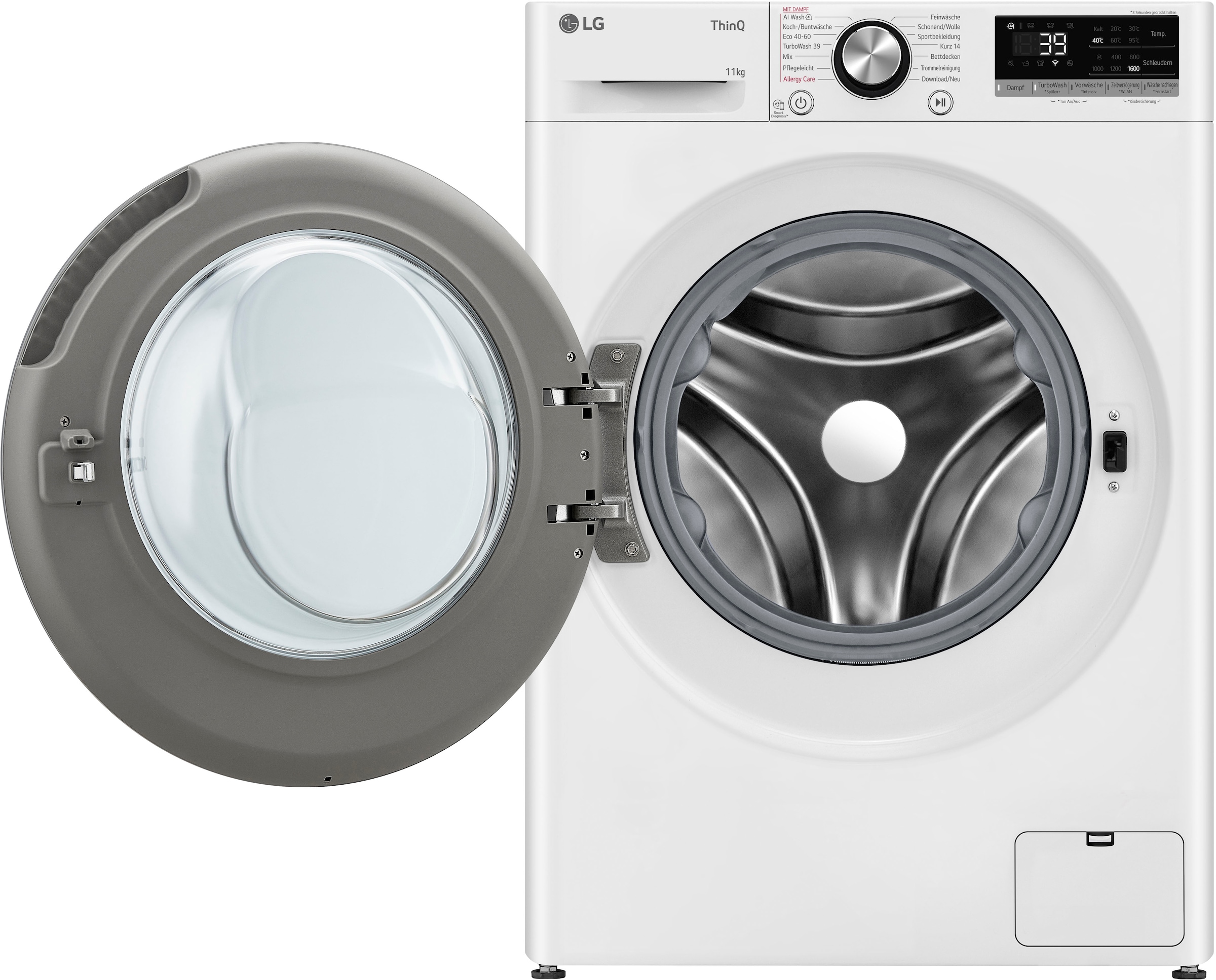 LG Waschmaschine Serie 7 »F6WR7012«, 11 kg, 1600 U/min, Steam Funktion