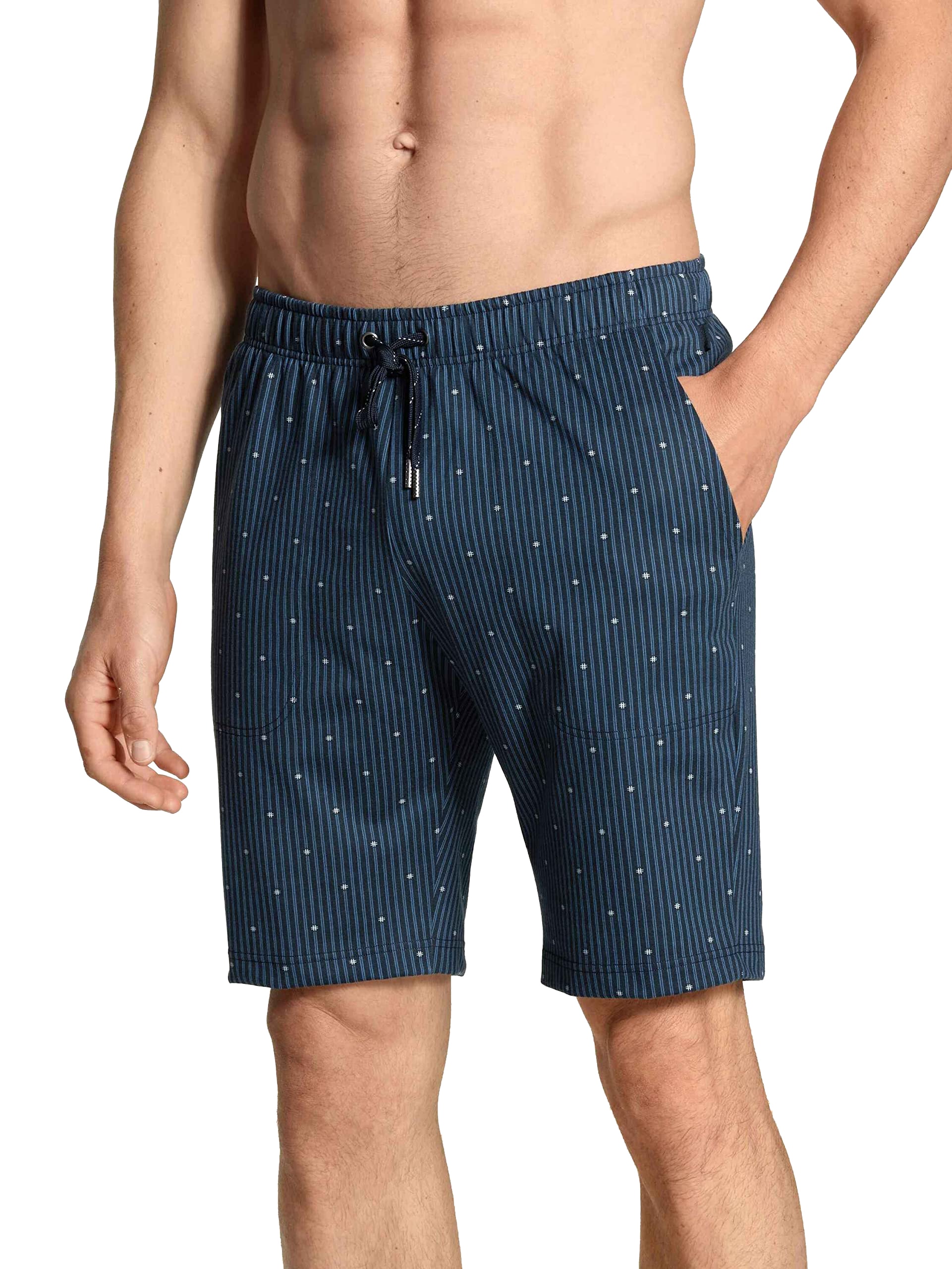 CALIDA Bermudas »Remix Basic Sleep«, mit geöstem Tunnelzugbund mit Jerseykordel