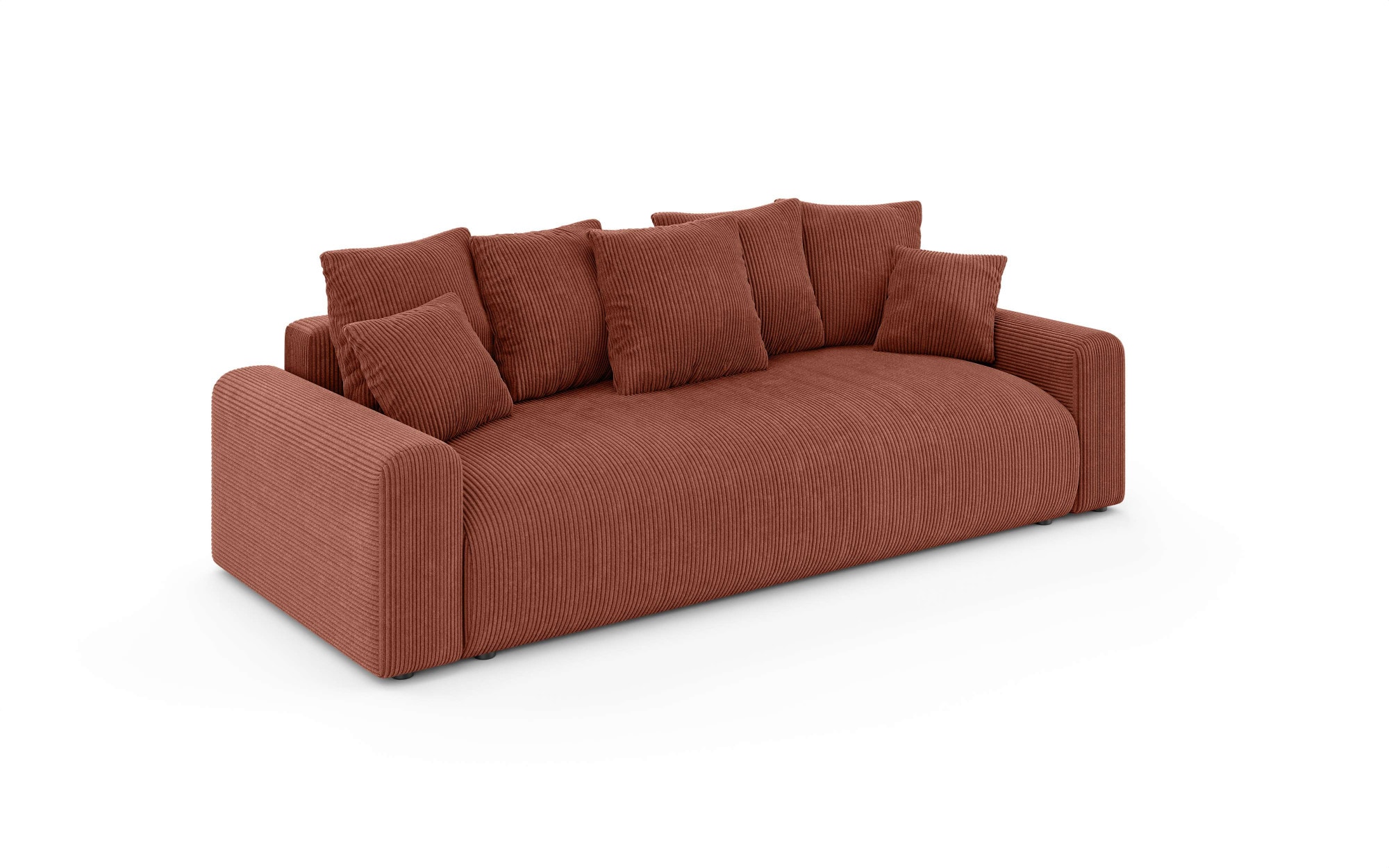 Home affaire Big-Sofa »LAKESIDE klein 3-Sitzer Schlafsofa mit Bettkasten, Breite 238 cm« Liegefläche 149x195 cm, hoher Sitzkomfort, Maße B/T/H: 238/98/85cm