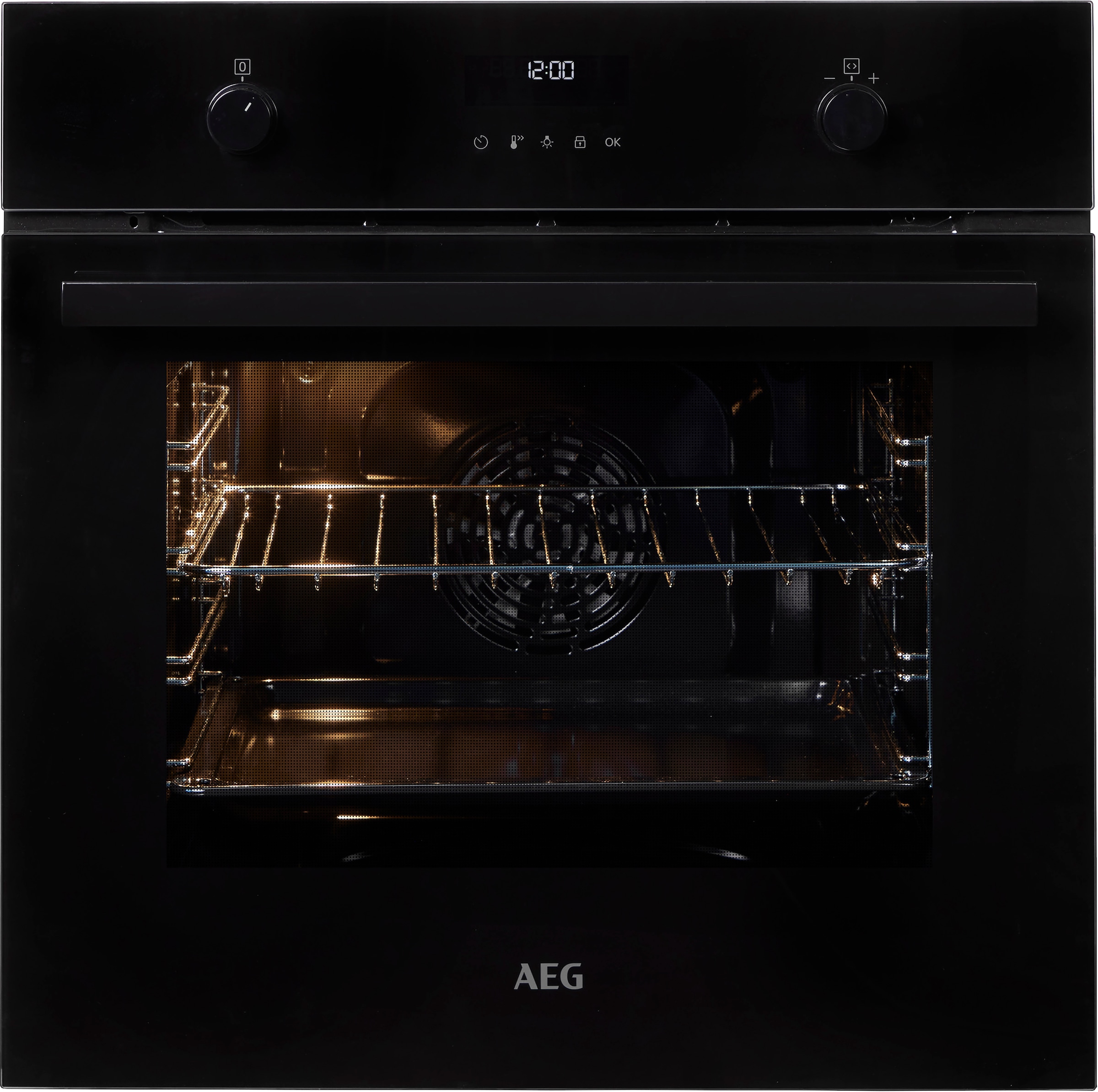 AEG Pyrolyse Backofen Serie 6000 »BPE53516AB«, Pyrolyse-Selbstreinigung, Heißluftsystem,...