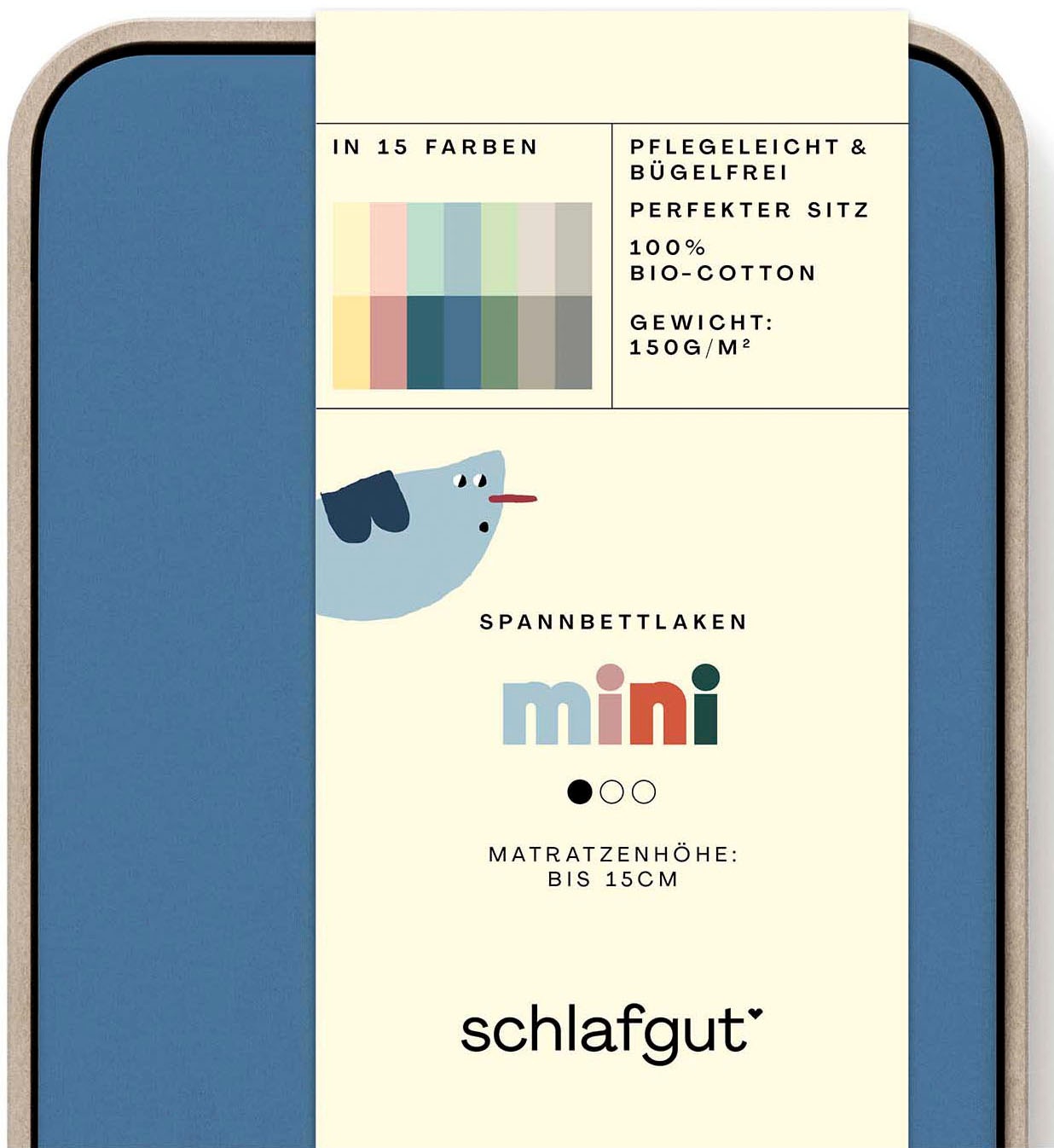 Schlafgut Spannbettlaken »Casual Mini Spannbettlaken«, für Kinder, MADE IN GREEN by OEKO-TEX®