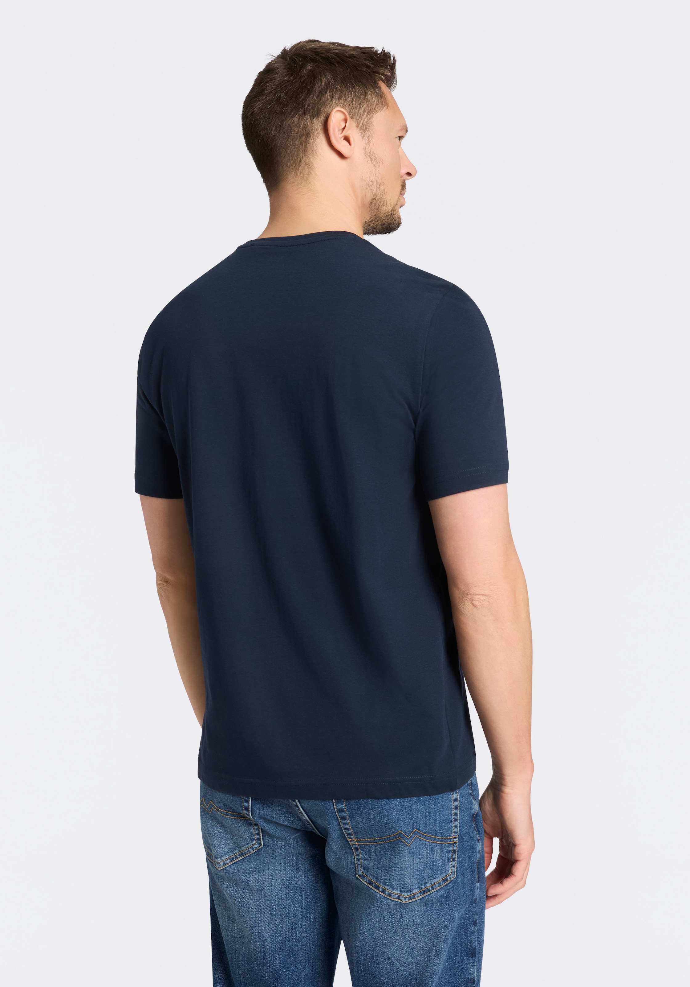 MUSTANG Kurzarmshirt »Alex Logoprint« kurzarm, mit Logoprint