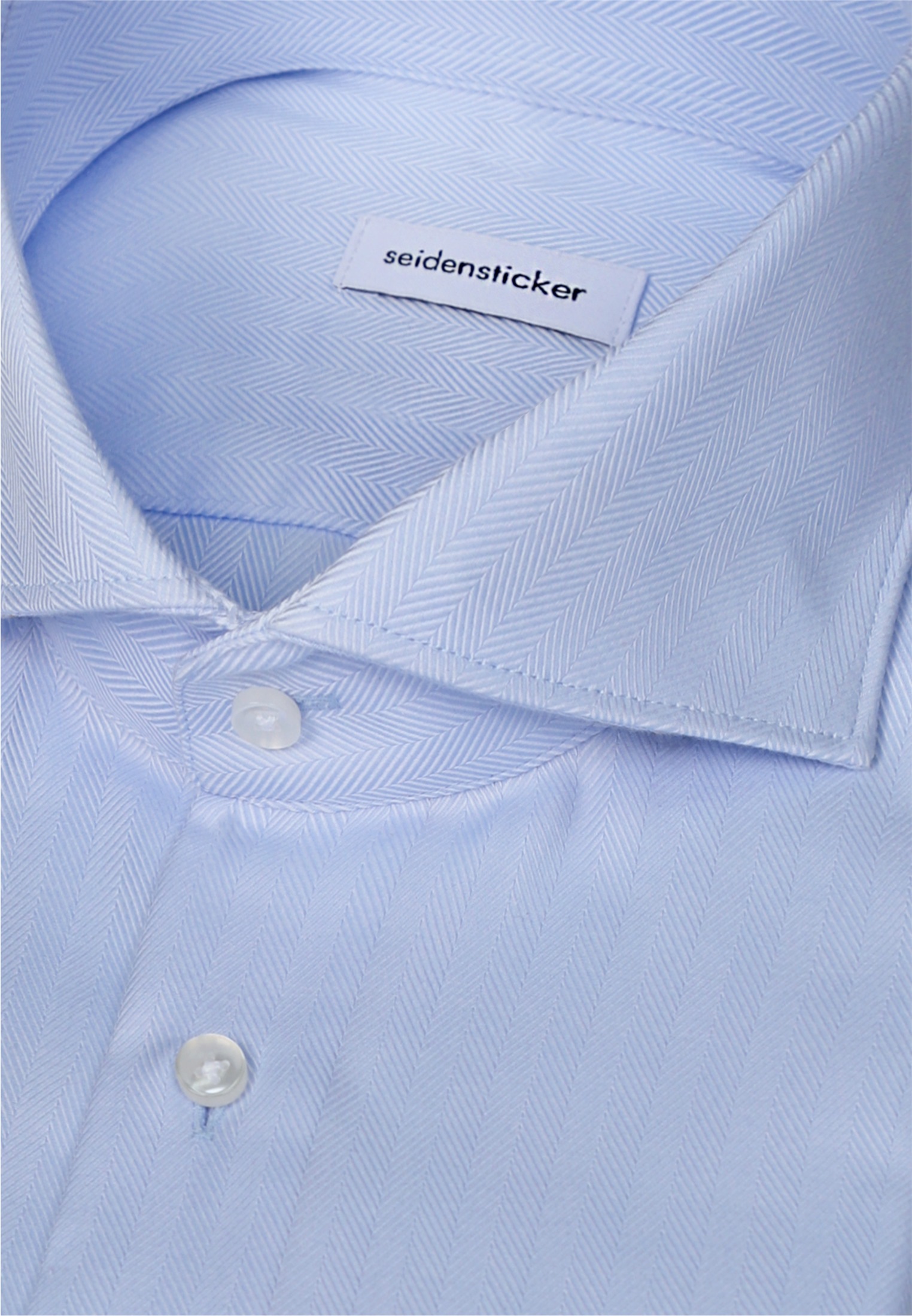 seidensticker Businesshemd »Schwarze Rose« Slim 1/1 Haifischkragen Fischgrat