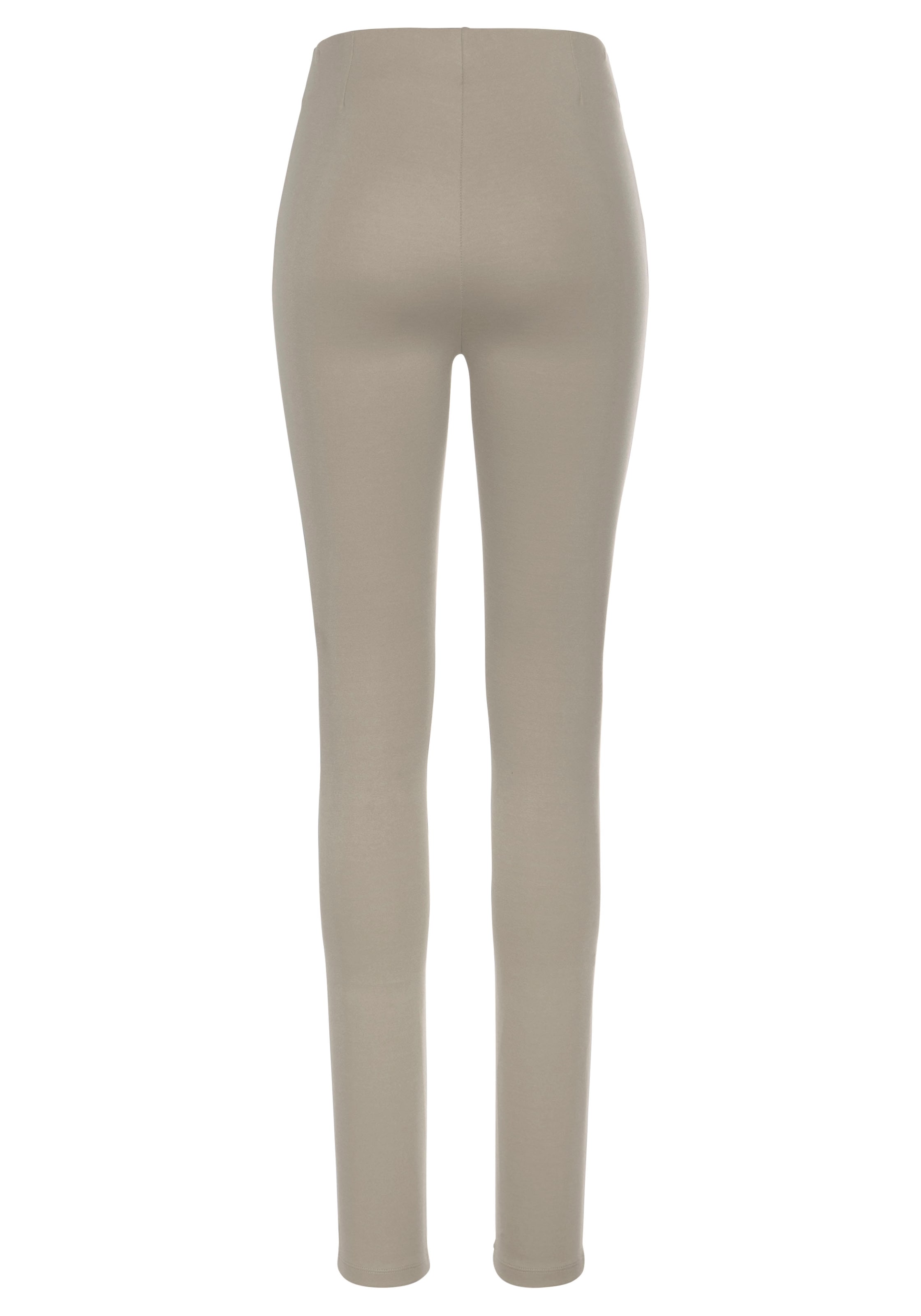 LASCANA Highwaist Leggings, mit Zierknöpfen