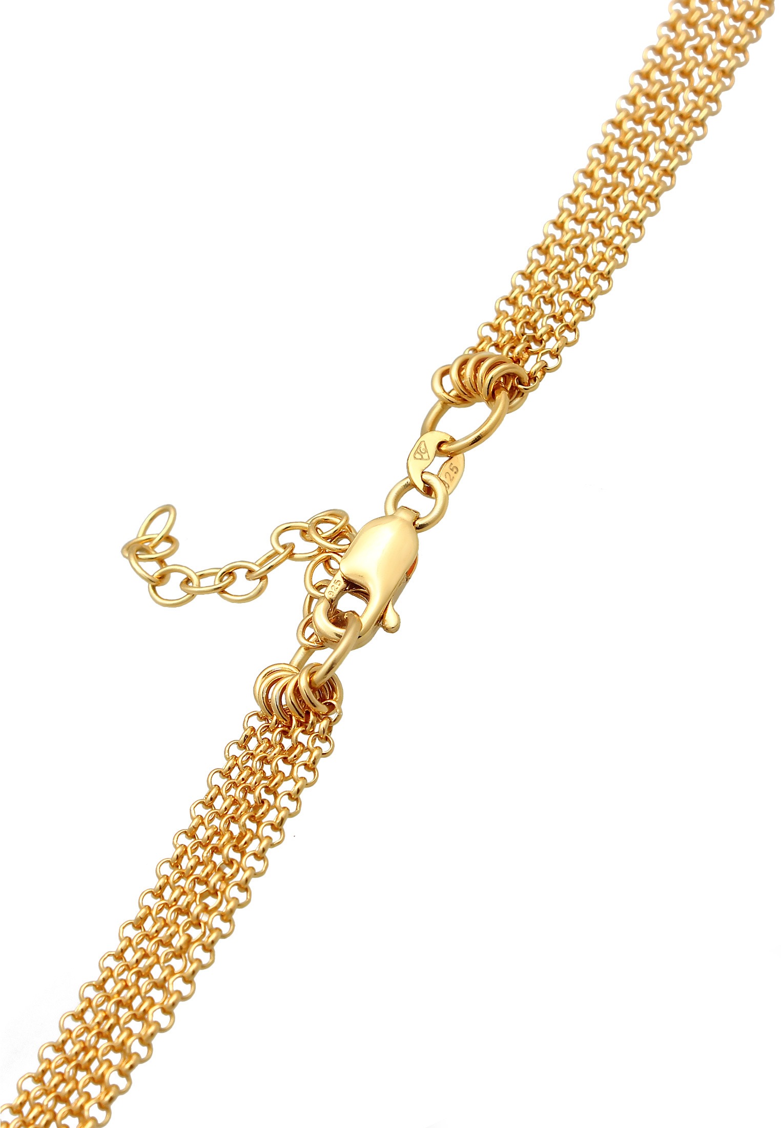 Elli Choker »Halskette Choker 5-Lagig Gliederung Modern 925 Silber«