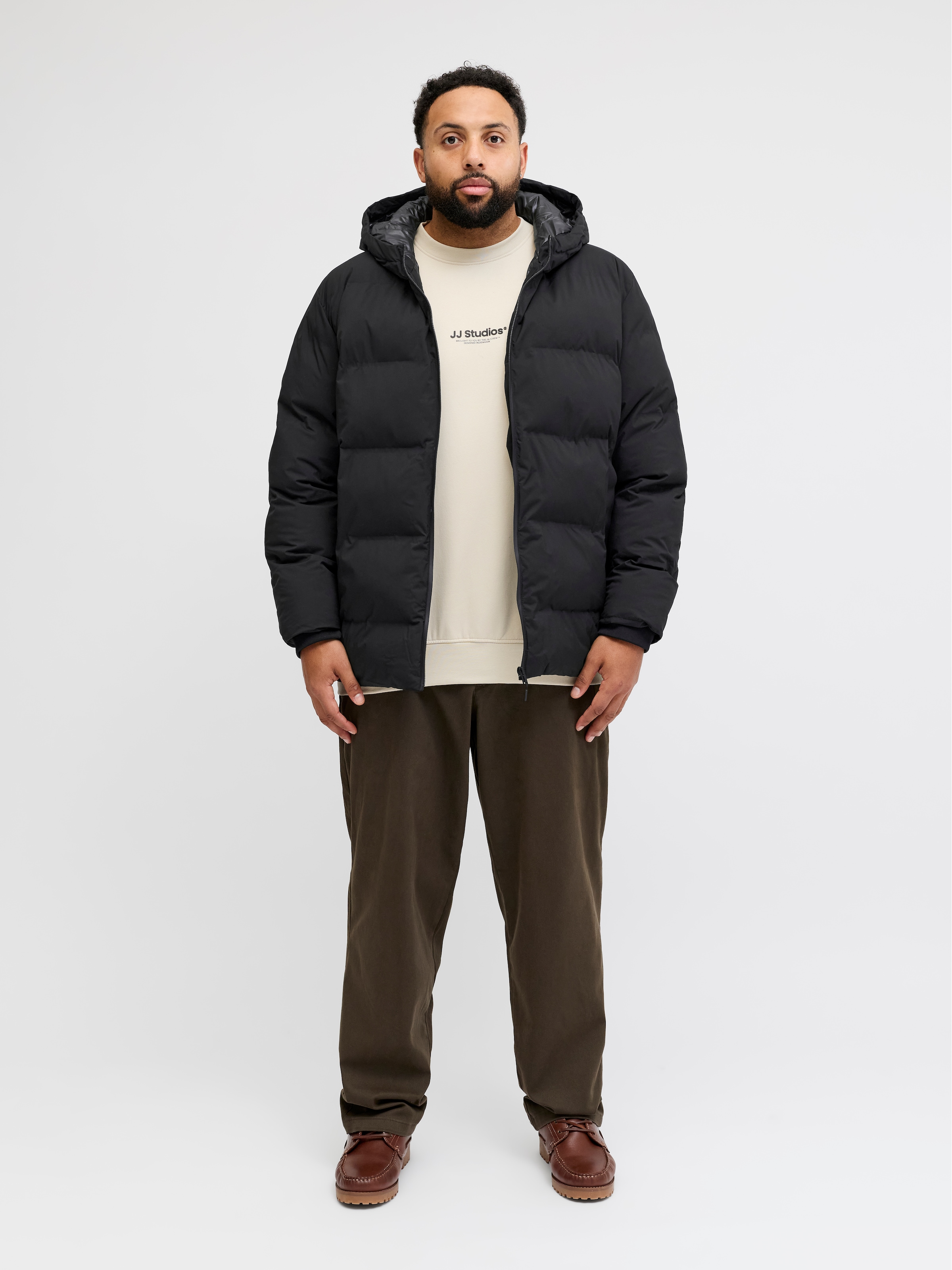 Jack & Jones PlusSize Steppjacke »JJKAITO PUFFER JACKET PLS« mit Kapuze
