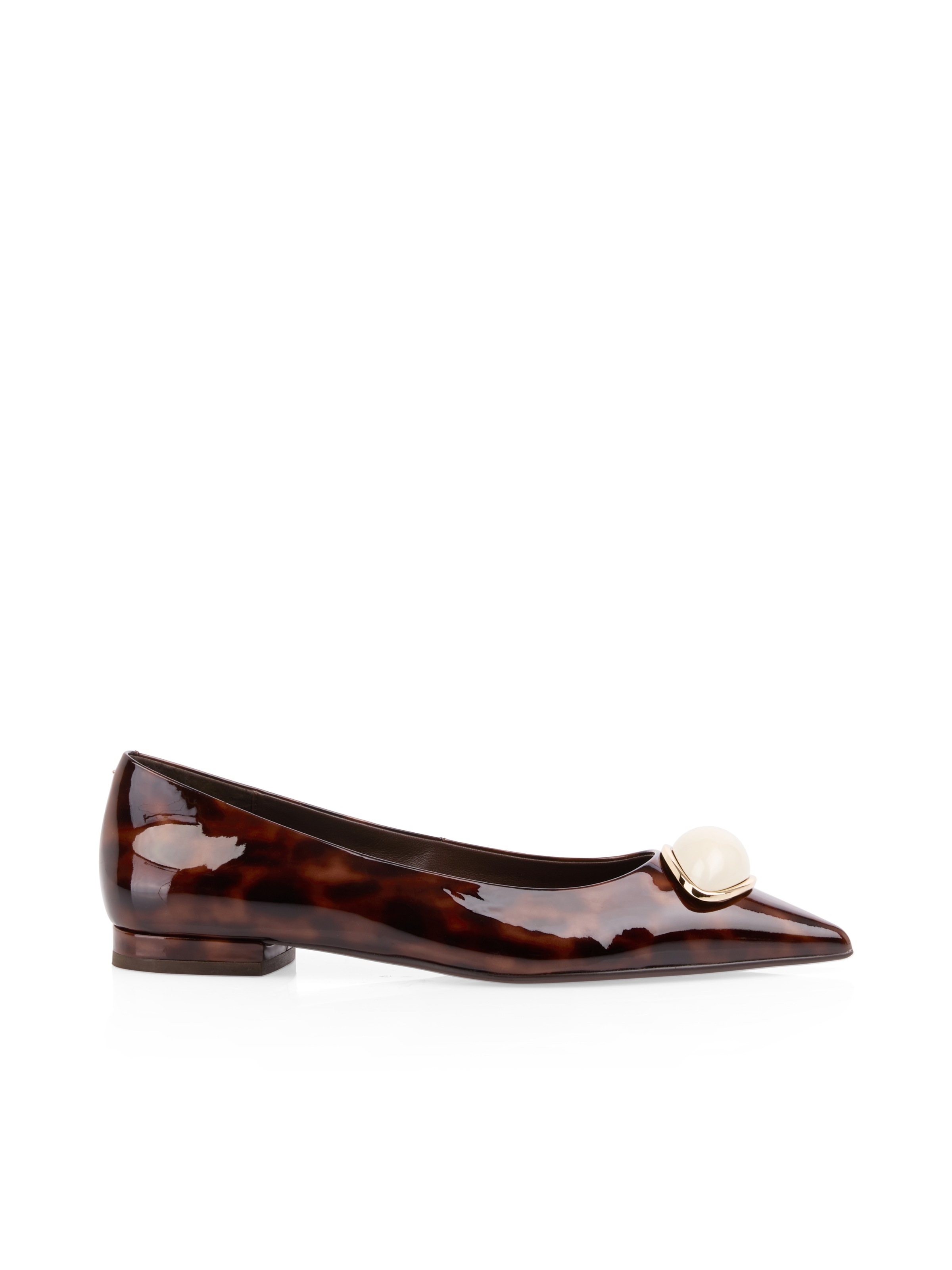 Marc Cain Ballerina  Blockabsatz, Pumps mit edlem Schmuckstein