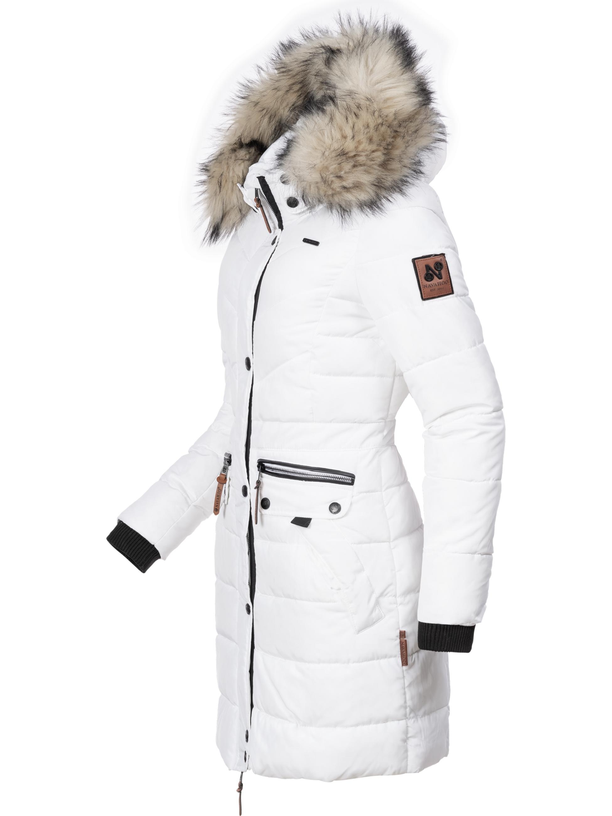 Navahoo Steppmantel »Steppmantel Paula«, stylischer Winter Parka m. edlem Fellimitat