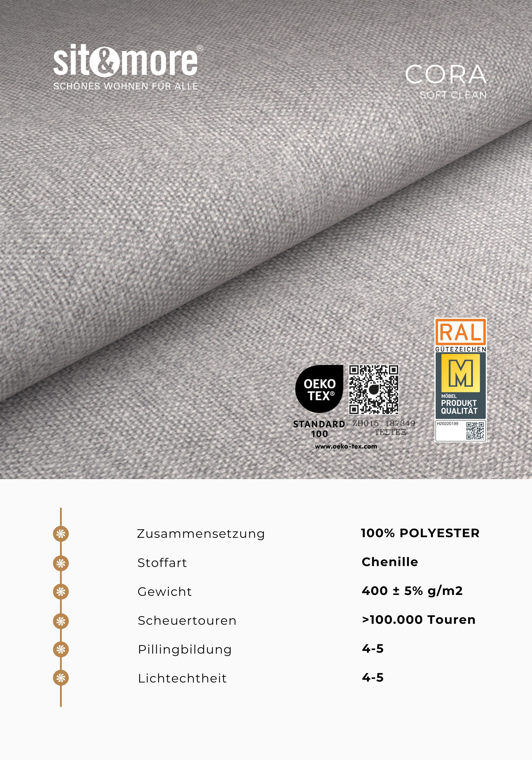 sit&more Sessel »Talvi« 2 Stk. tlg. 2-teiliges Set- Sessel mit Hocker