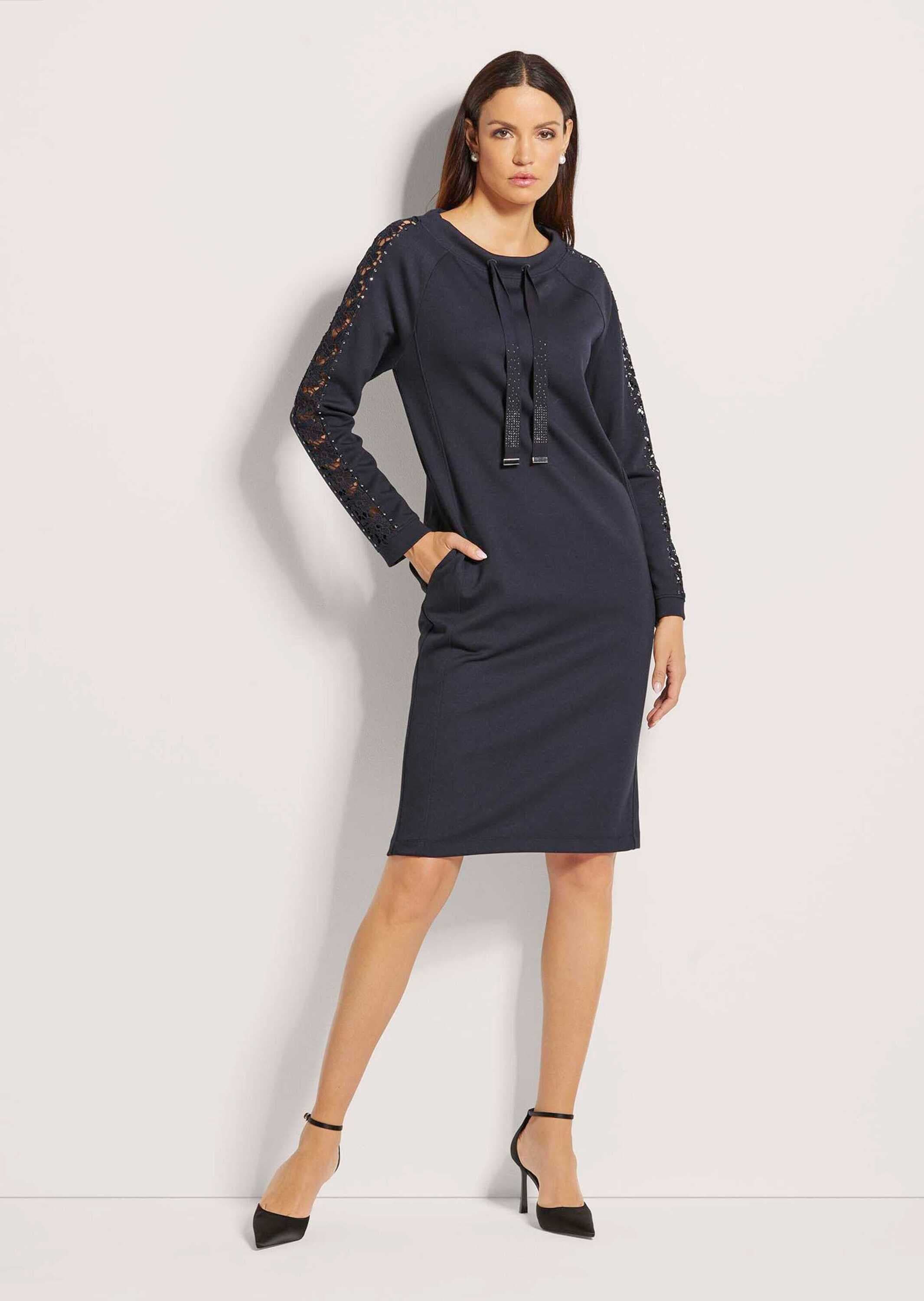 MADELEINE Sommerkleid »Jerseykleid Stretch-Kleid mit Spitze und Strass«