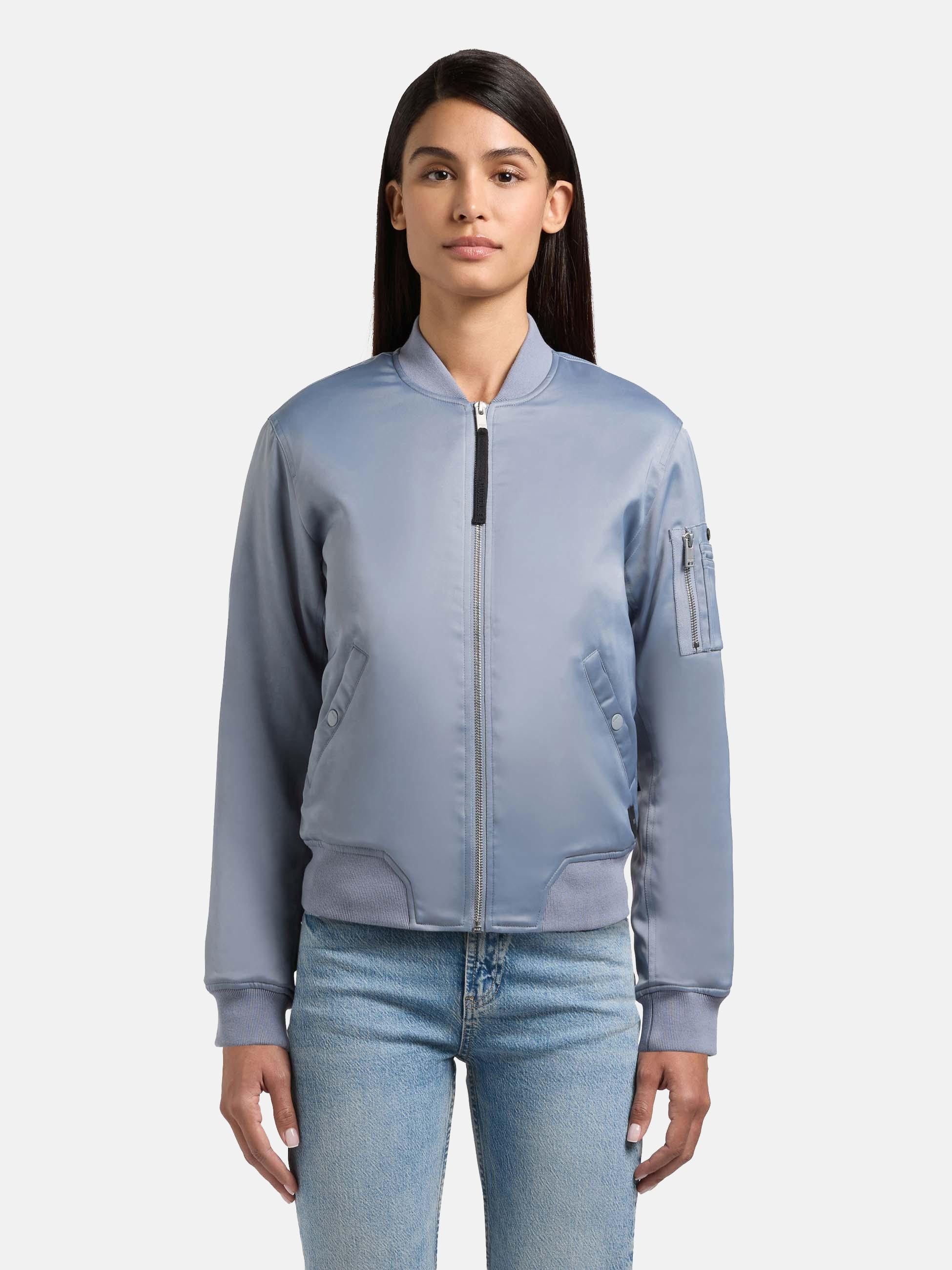 khujo Bomberjacke »Bomberjacke Beth« ohne Kapuze Seidig glatte Blousonjacke