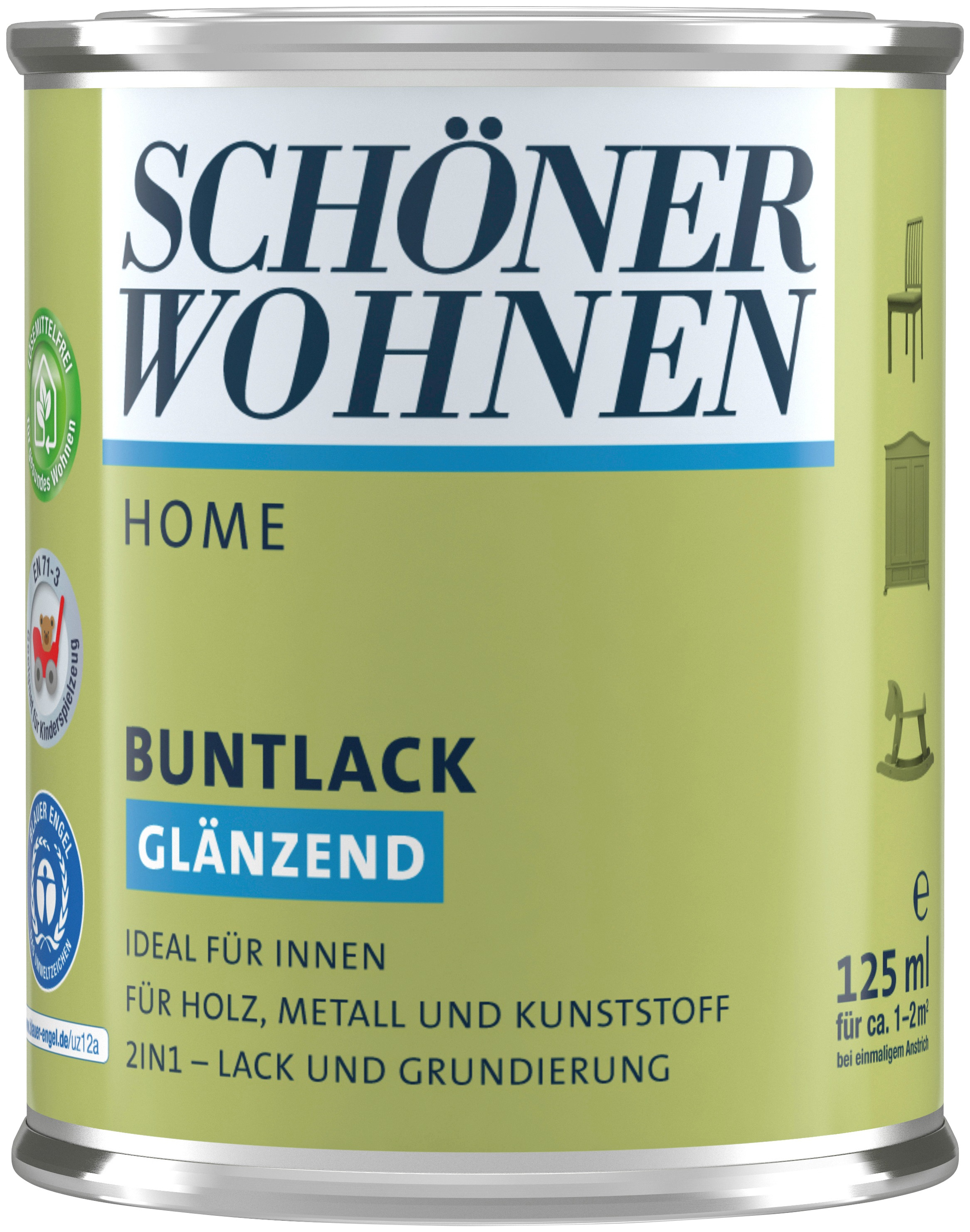 SCHÖNER WOHNEN-Kollektion Lack »Home«, (1), glänzend, 125 ml, korallenrosa