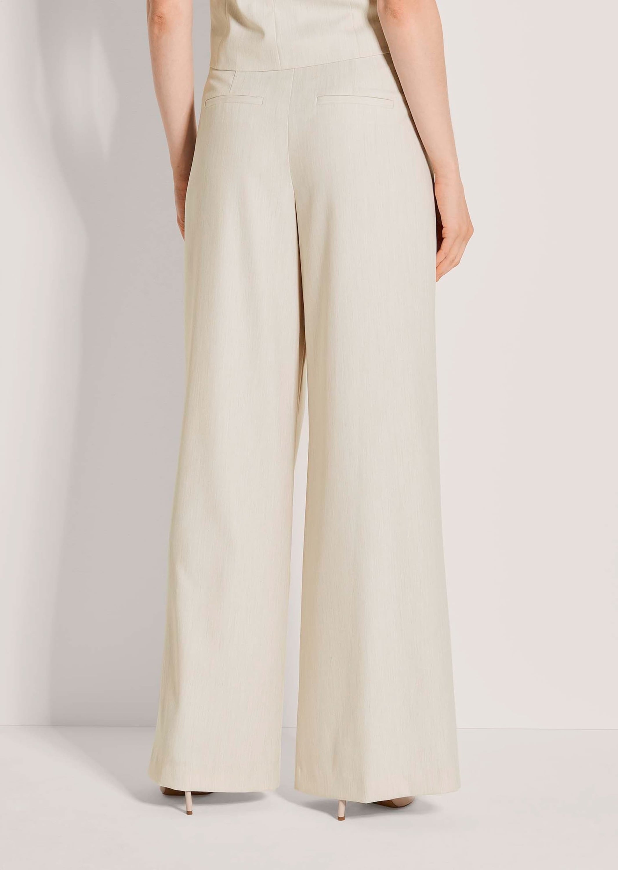 MADELEINE Stoffhose »Palazzohose Bundfaltenhose mit weitem Bein«