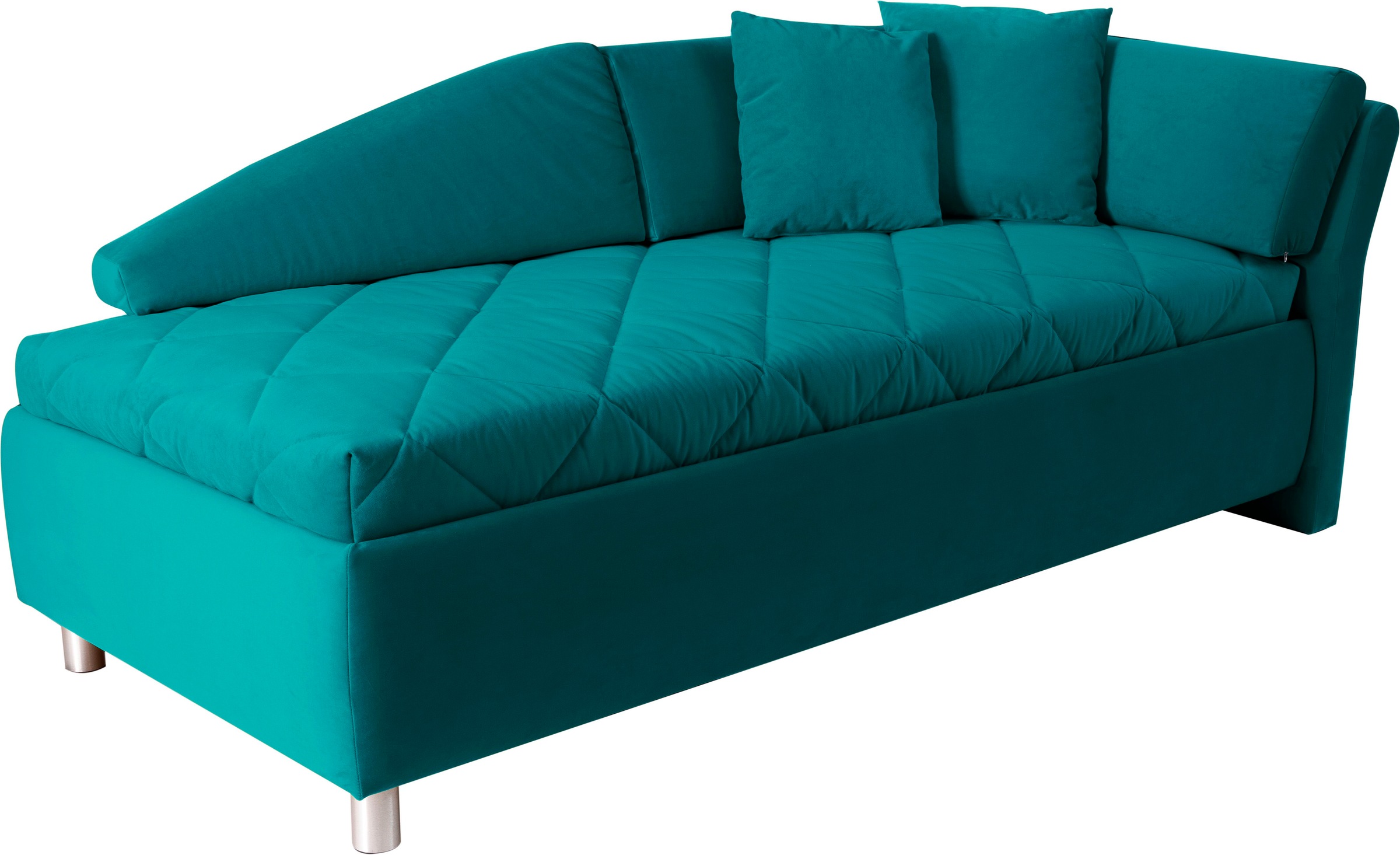 alina Schlafsofa »Lindsay«, Bettkasten, Zierkissen-Set aus: 2 Stk. 40x40cm, 1 Stk. 30x30cm