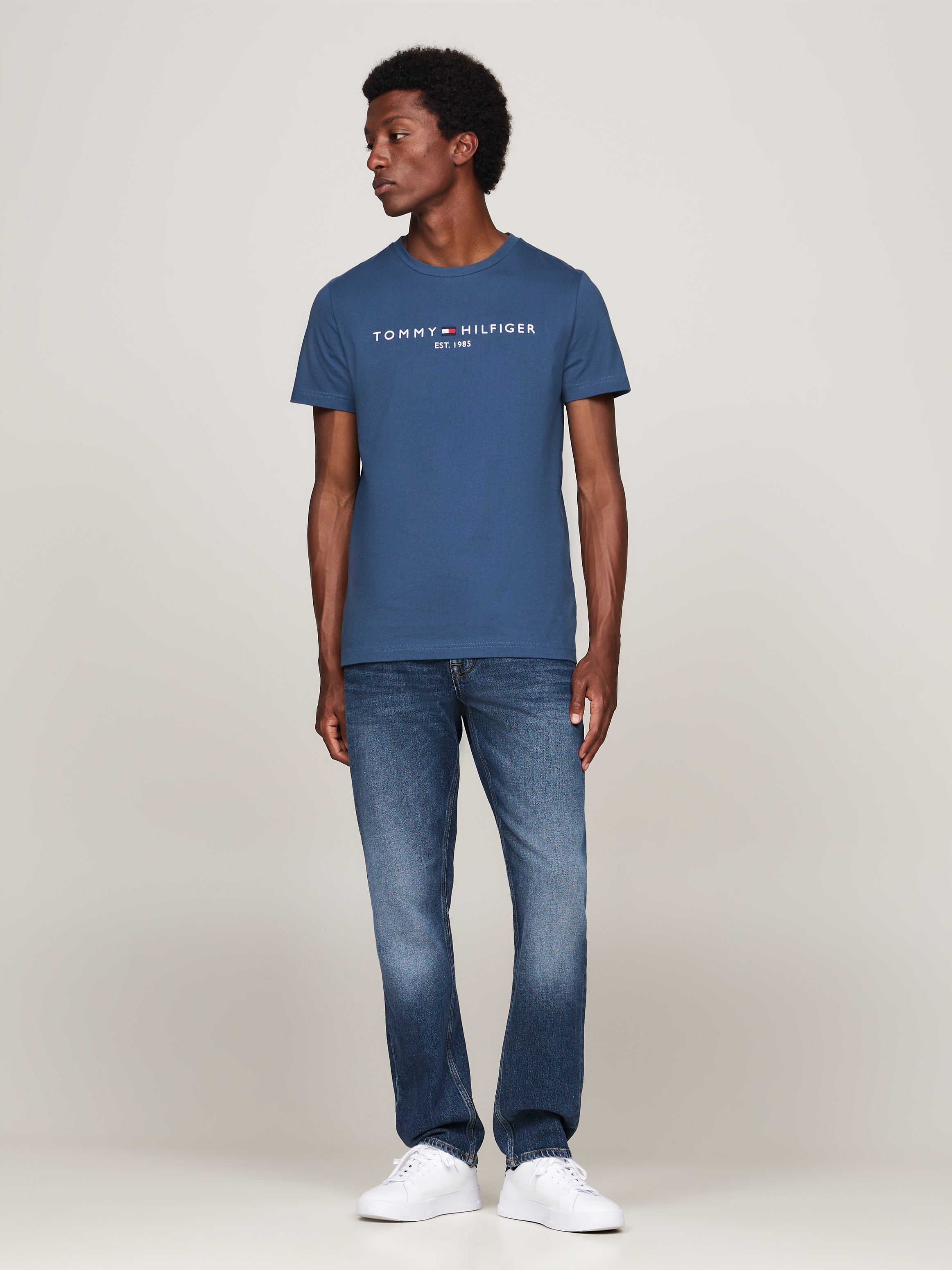 Tommy Hilfiger T-Shirt »TOMMY LOGO TEE«, aus reiner, nachhaltiger Baumwolle