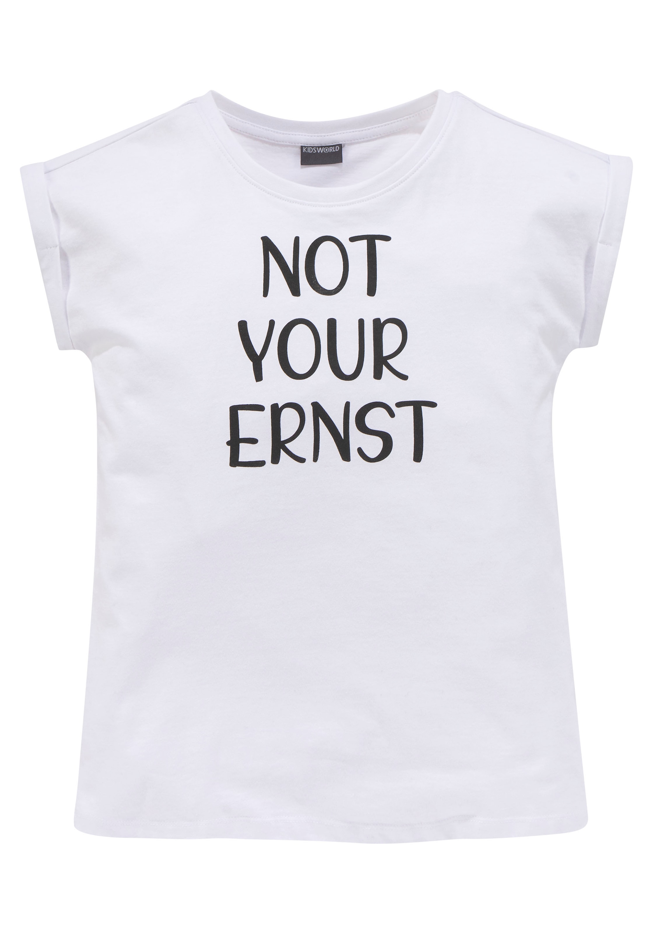 KIDSWORLD T-Shirt YOUR OTTO ERNST«, Ärmelaufschlag bei bestellen kleinem legere Form »NOT mit