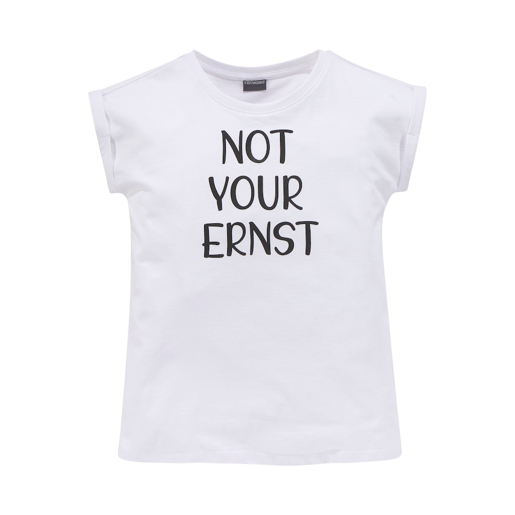 KIDSWORLD T-Shirt »NOT YOUR ERNST«