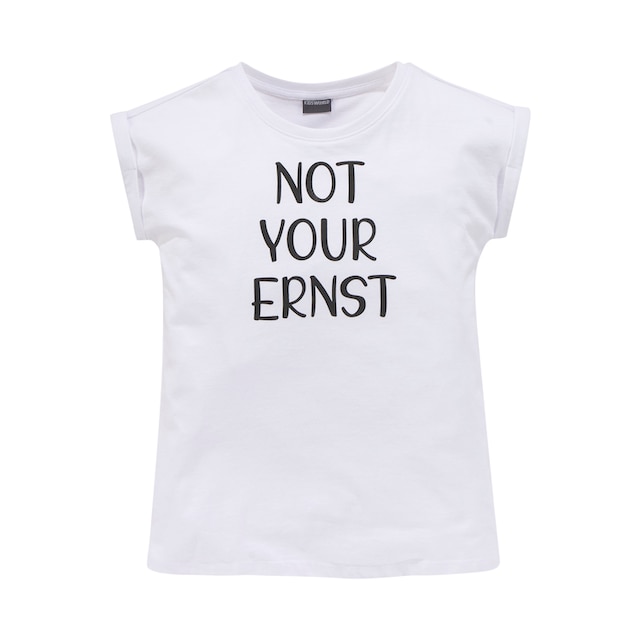 KIDSWORLD T-Shirt »NOT YOUR ERNST«, legere Form mit kleinem Ärmelaufschlag  bestellen bei OTTO