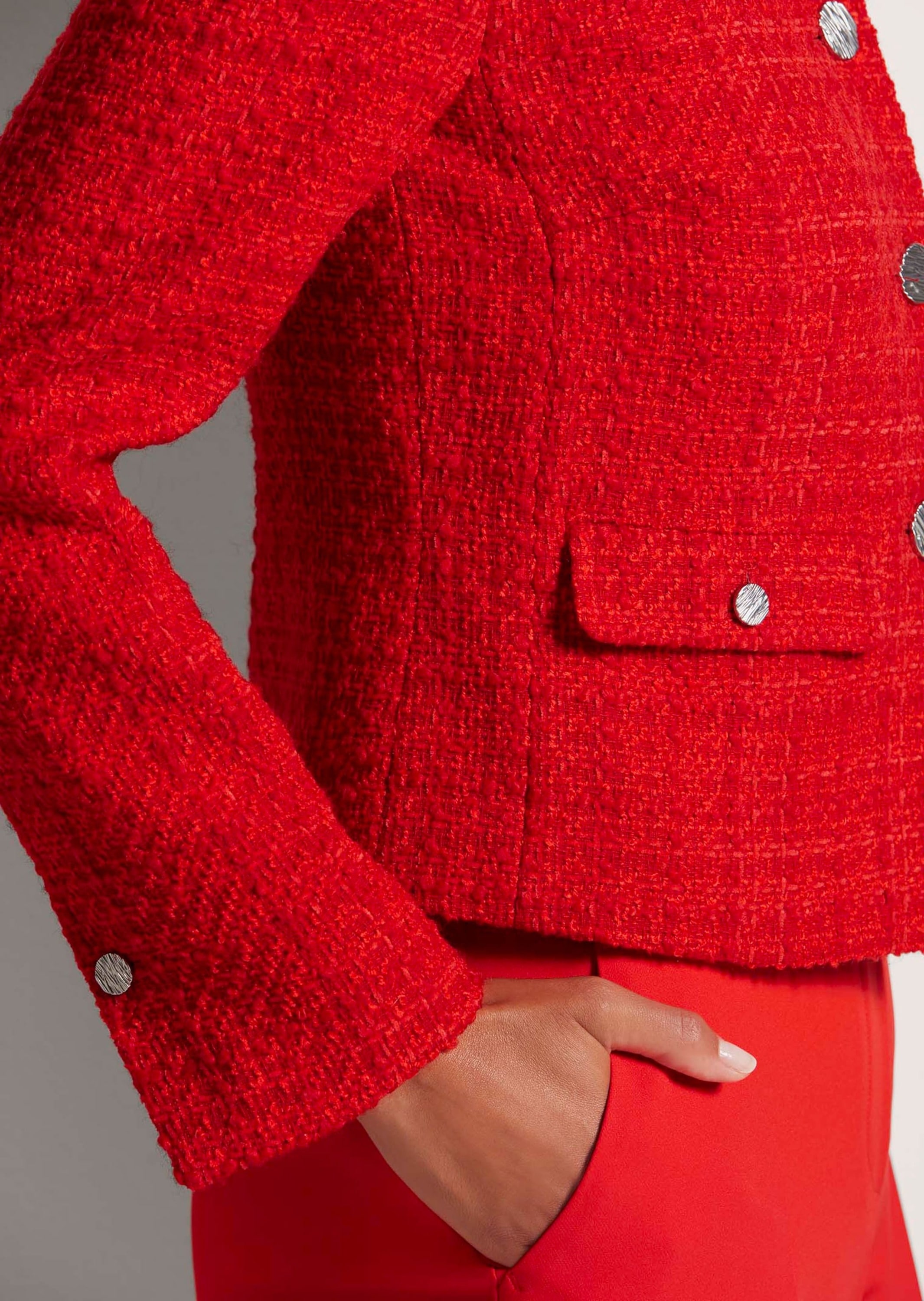 MADELEINE Jerseyblazer »Blazer Kurzer Tweed-Blazer«