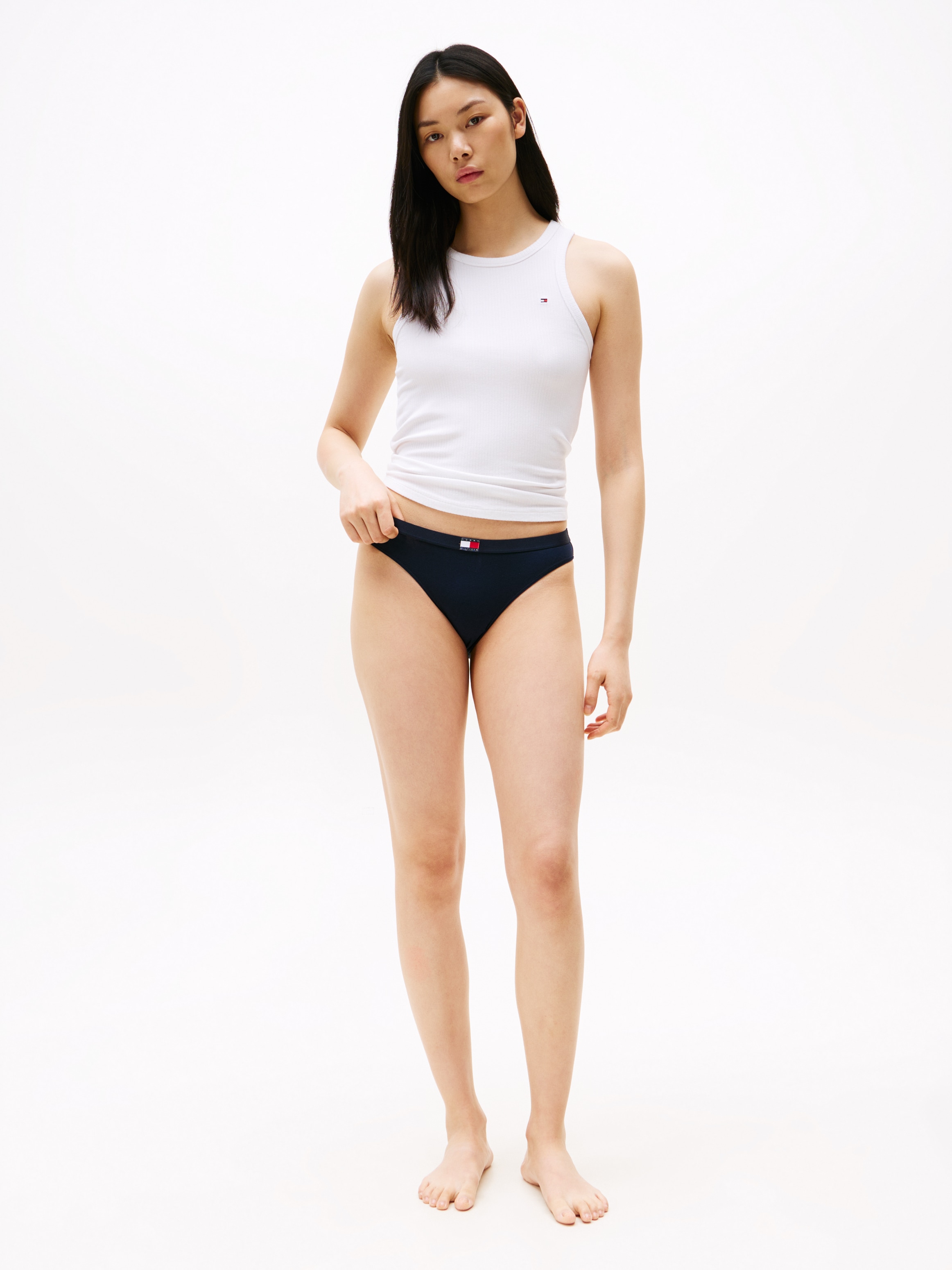 Tommy Hilfiger Underwear Bikinislip »3 PACK BIKINI«, (Packung, 3 St., 3er), mit gerippter Struktur, Logo